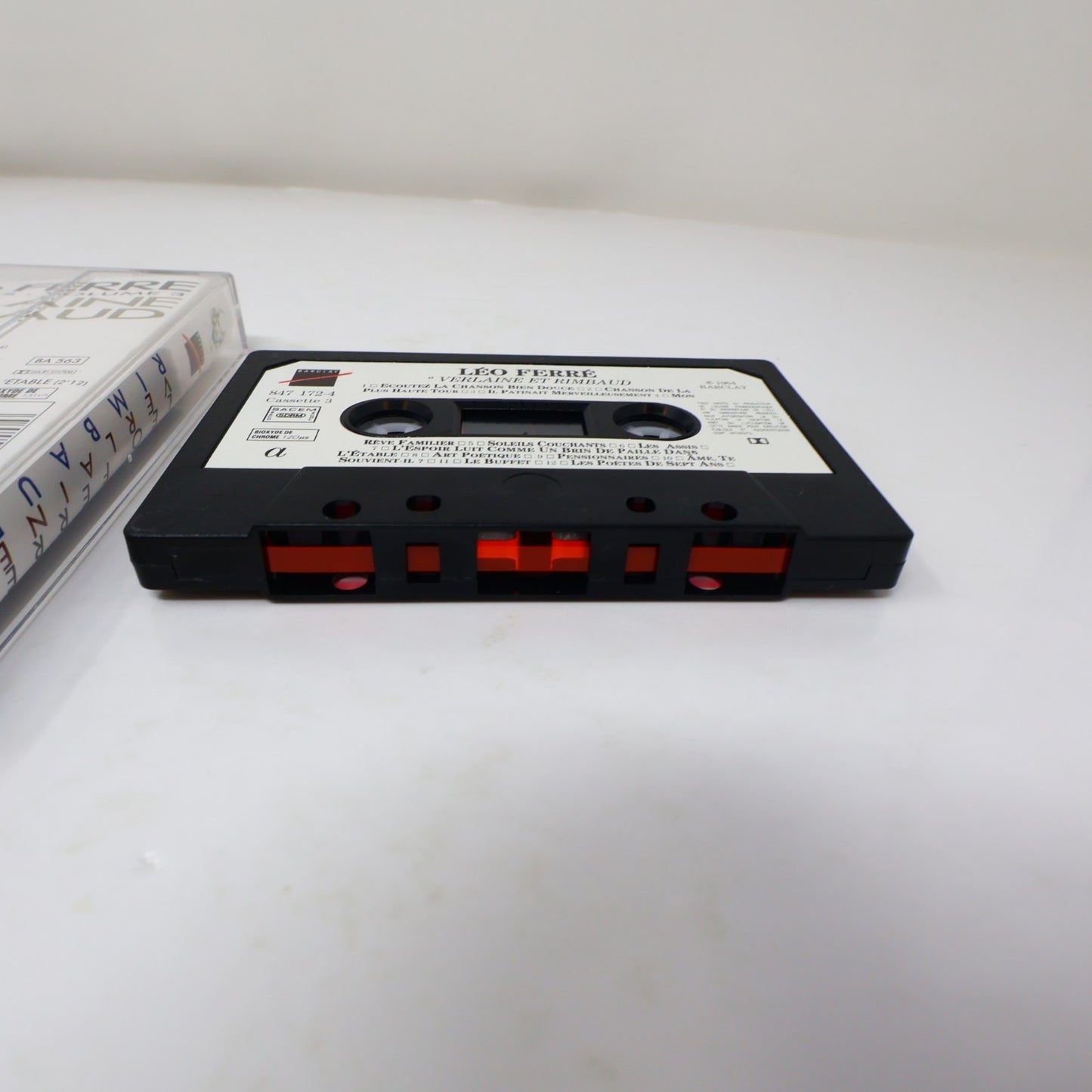 Léo Ferré Les Poètes Boîtier Cassette Apollinaire/Baudelaire/Verlaine Rimbaud