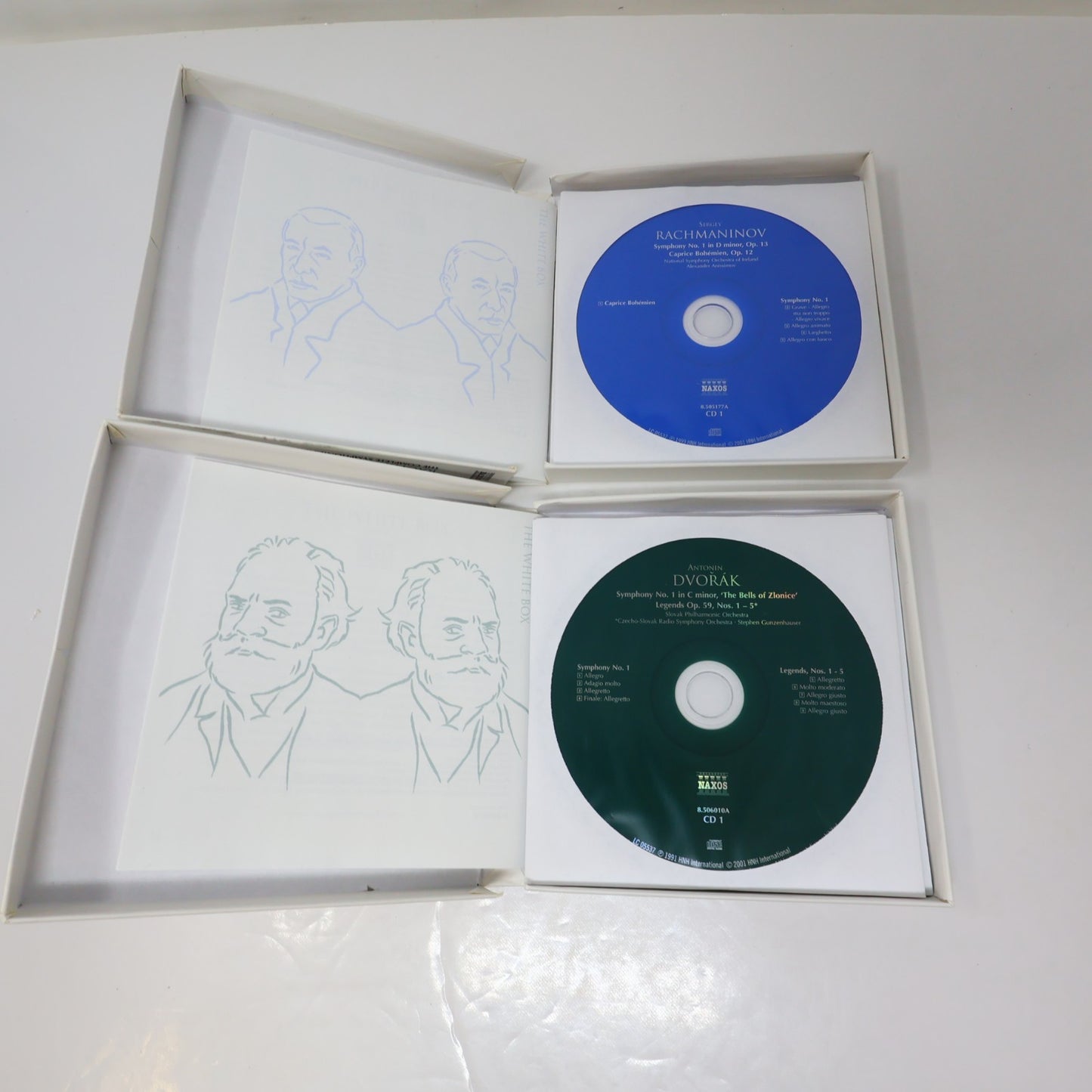 Naxos The Complete Symphonies 5 Box CD Lot Rachmaninov/Dvorak/Tchaikovsky/Arnold