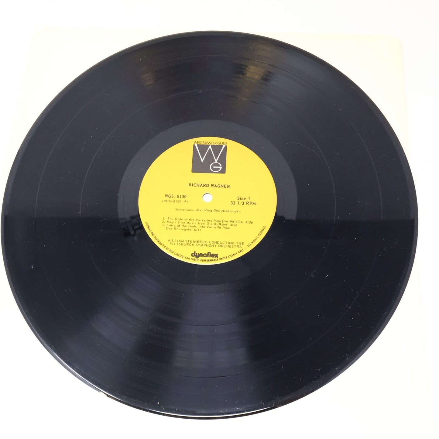 Wagner Steinberg Selections From Der Ring Des Nibelungen Record Vinyl WGS-8130