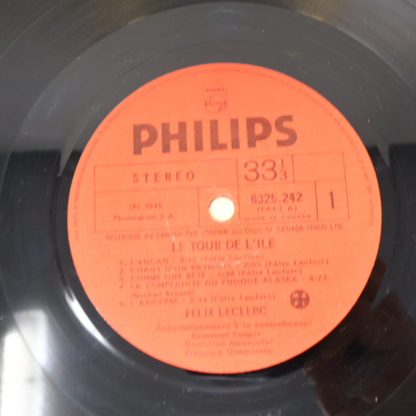 Félix Leclerc Lot 4 Disques Mon Fils/Chansons Dans La Mémoire Longtemps Record