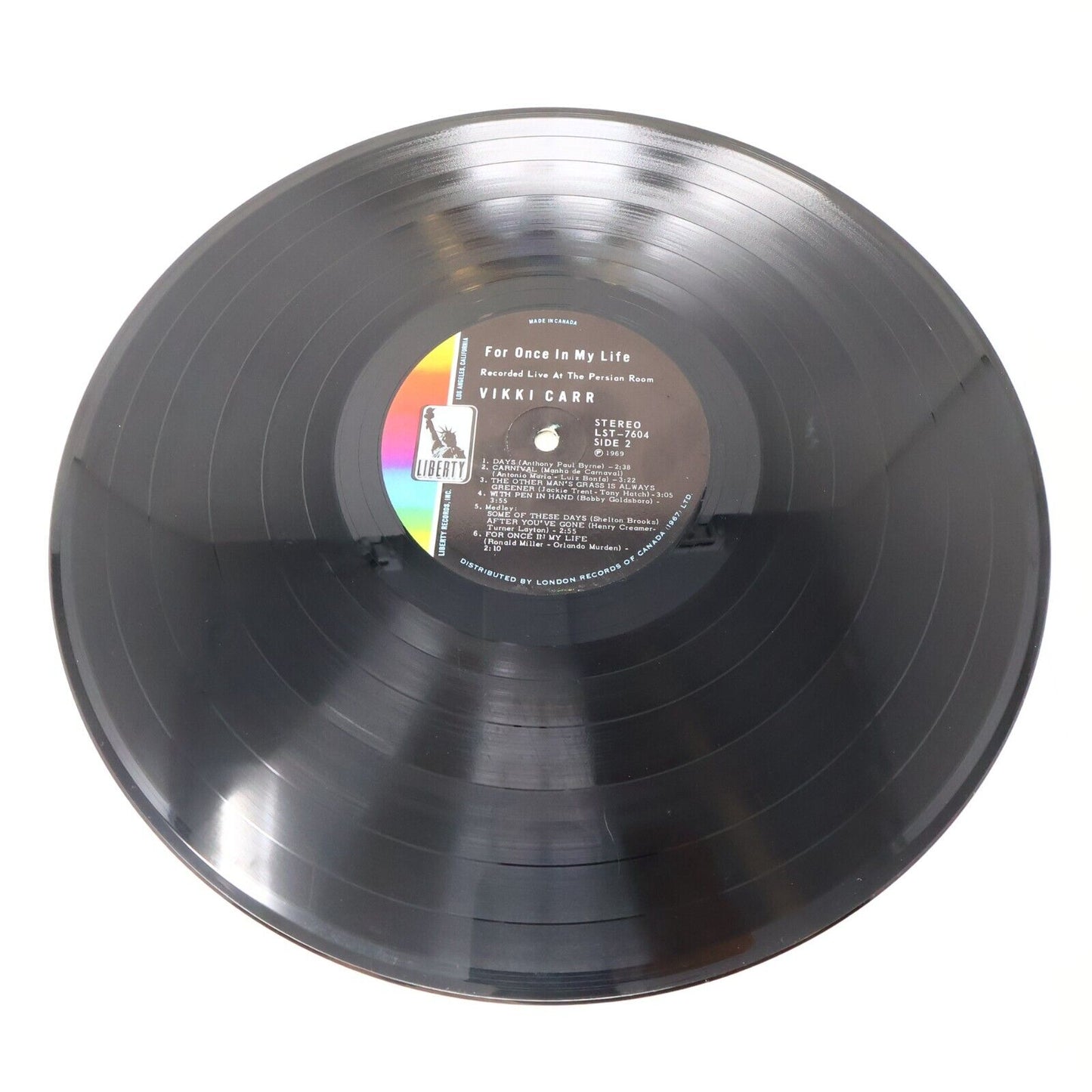 Vikki Carr For Once In My Life + Nashville By Carr Lot of 2 LPs Vinyl Records