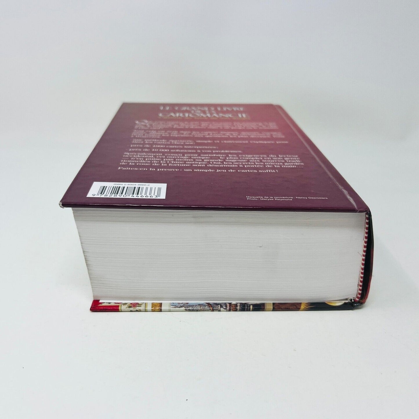 1999 Le Grand Livre de la Cartomancie de Gerhard von Lentner en Français Avenir