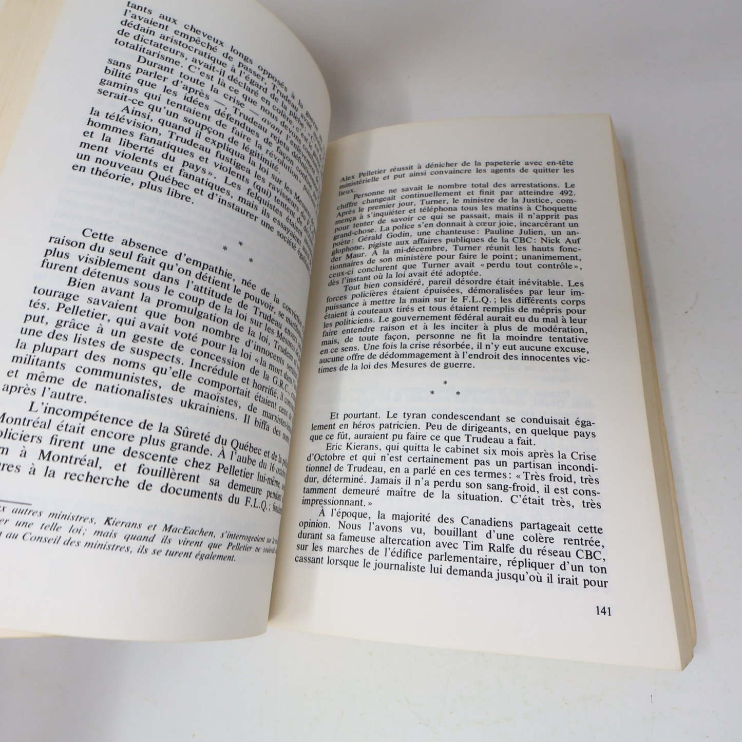 1981 Le Prince Richard Gwyn France-Amérique Pierre Elliott Trudeau Biographie PB