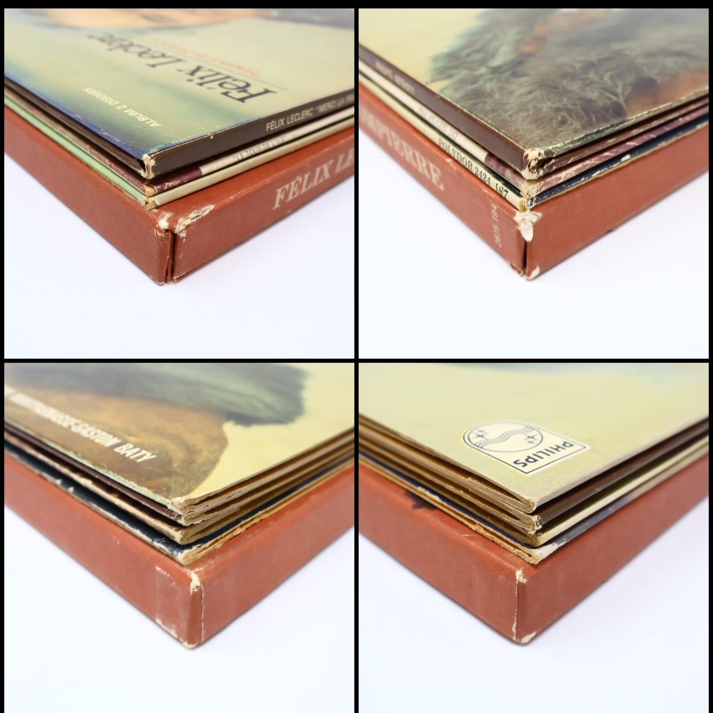 Félix Leclerc Lot 4 Disques Mon Fils/Chansons Dans La Mémoire Longtemps Record