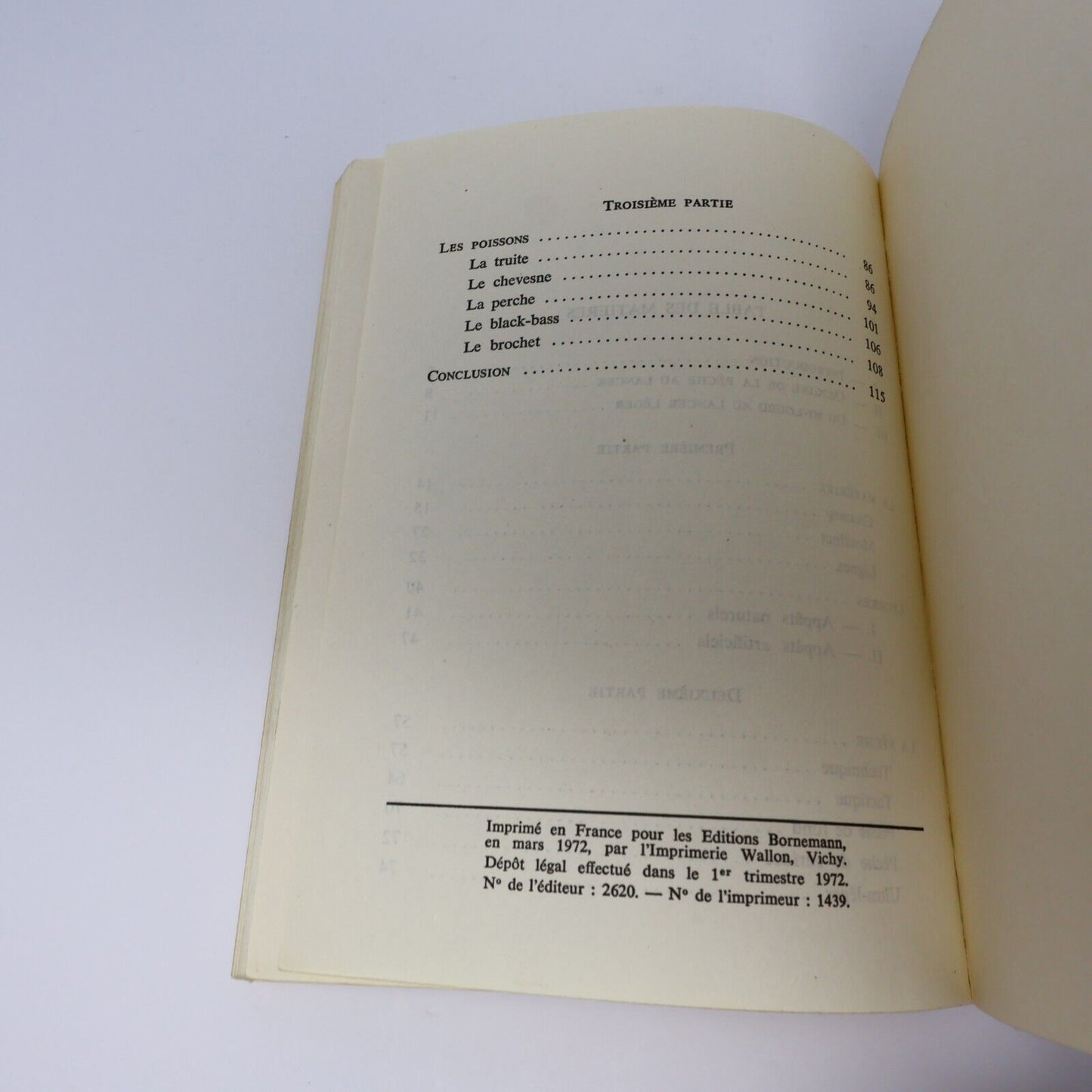 1972 ABC du Lancer Léger de Pierre Lacouche Paperback PB Bornemann Pêche Livre