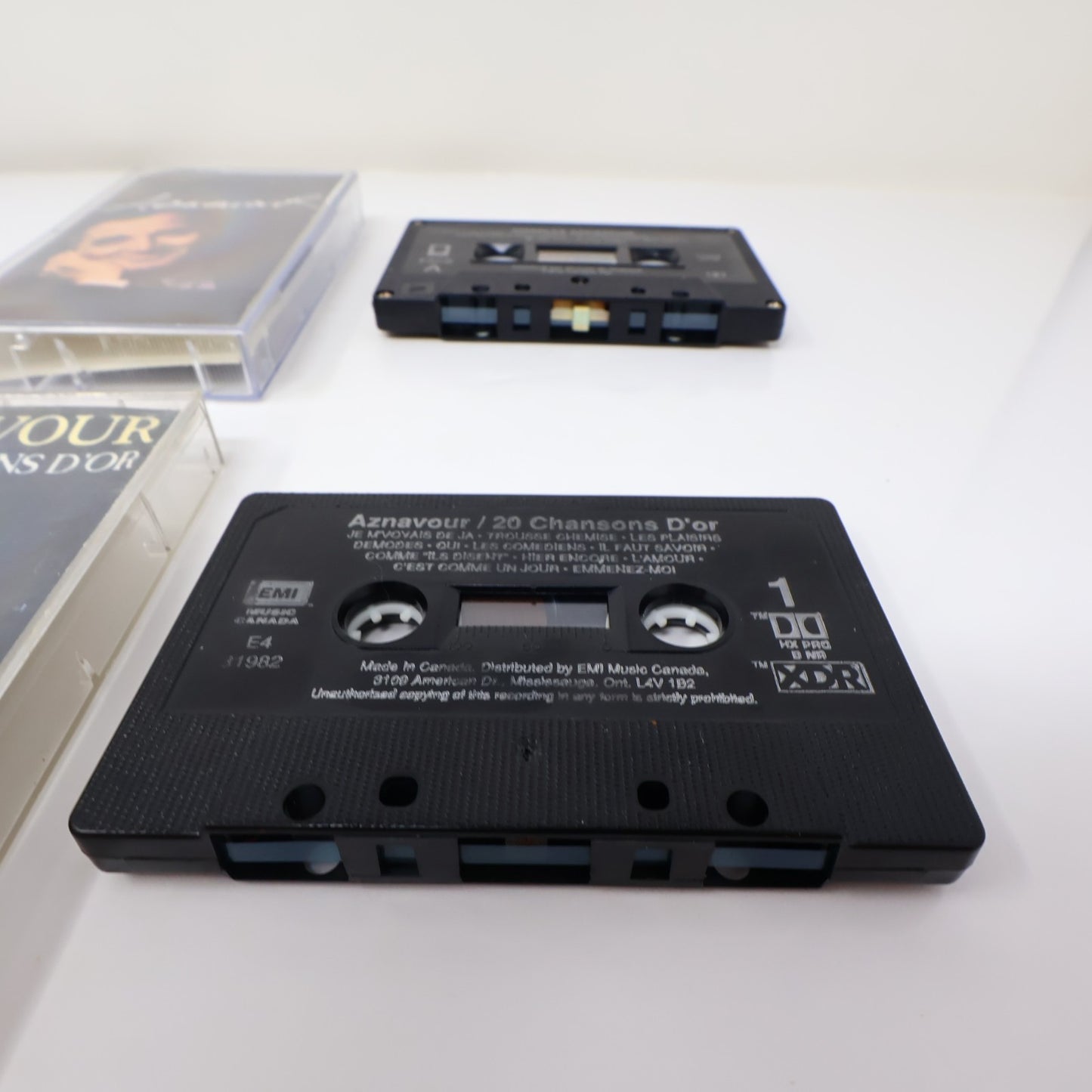 Aznavour Lot 6 Cassettes Plus Bleu/Toi et Moi/Chansons d'Or/Palais des congrès