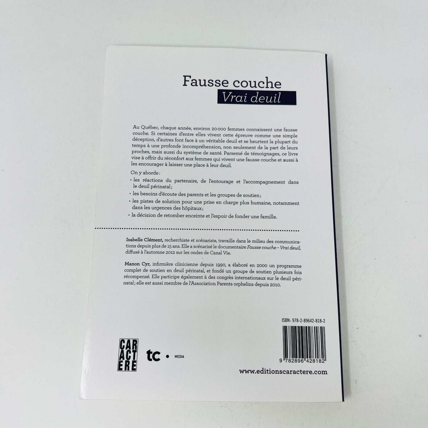 2013 Fausse Couche Vrai Deuil Clément/Cyr Psychologie Conseils Français Livre PB