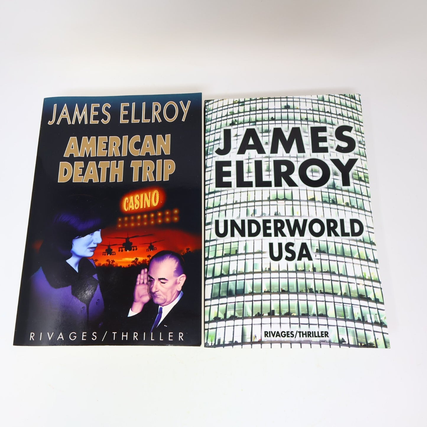 James Ellroy Lot 2 Livres American Death Trip/Underwold Usa Français French PB