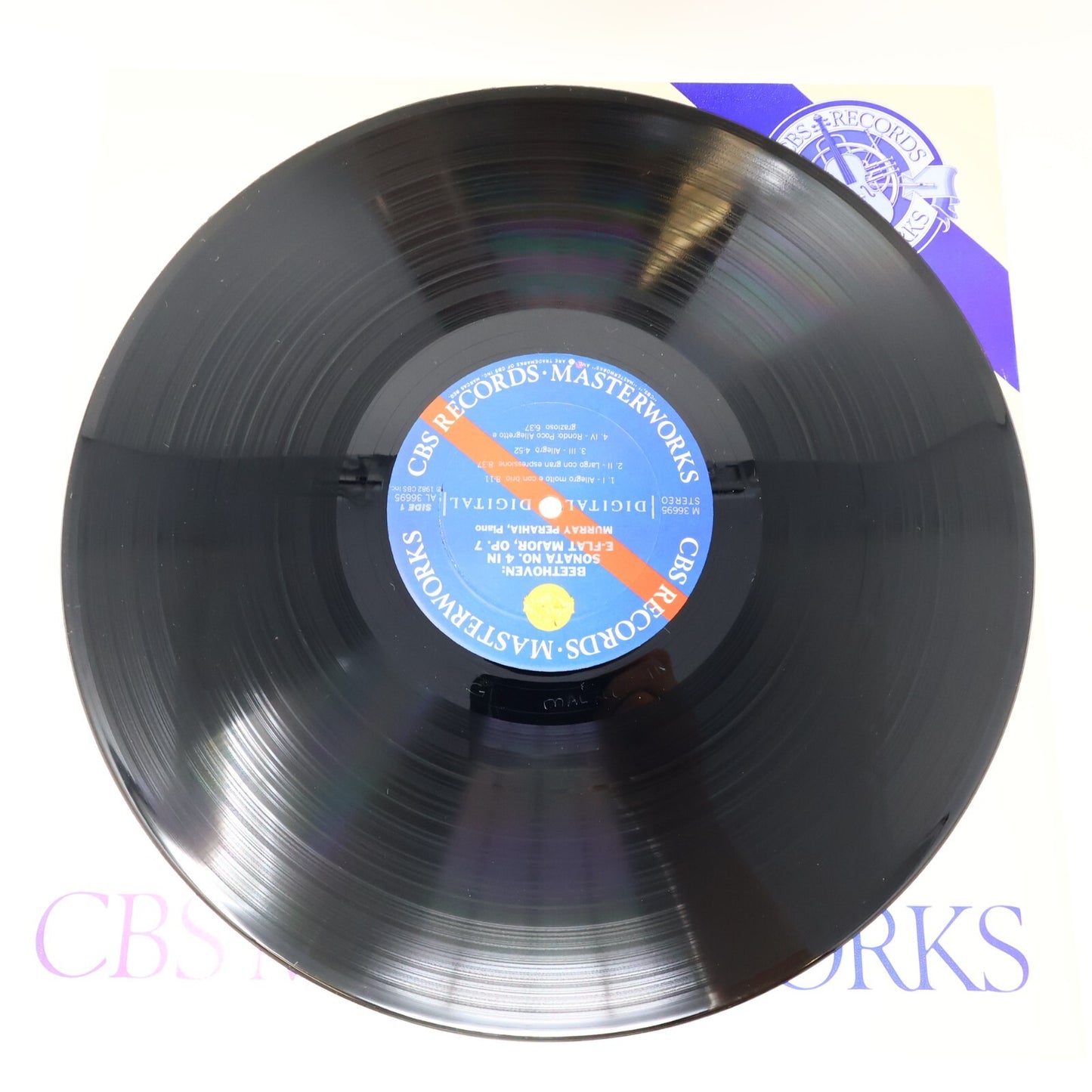Beethoven Murray Perahia Sonatas No. 4 Op. 7 No 11 Op 22 LP Record Vinyl M 36695