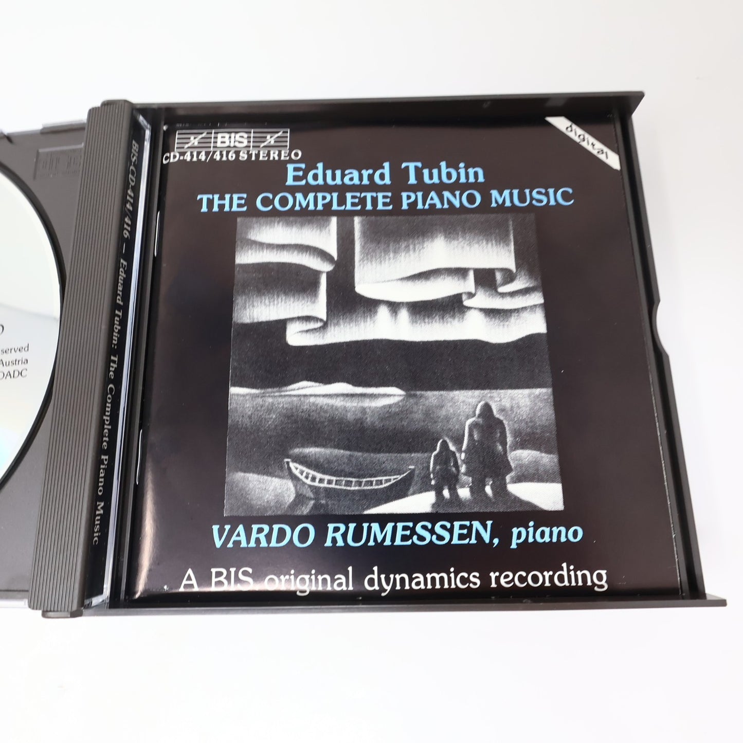 Eduard Tubin The Complete Piano Music CD Vardo Rumessen BIS 1988 BIS-CD-414/416