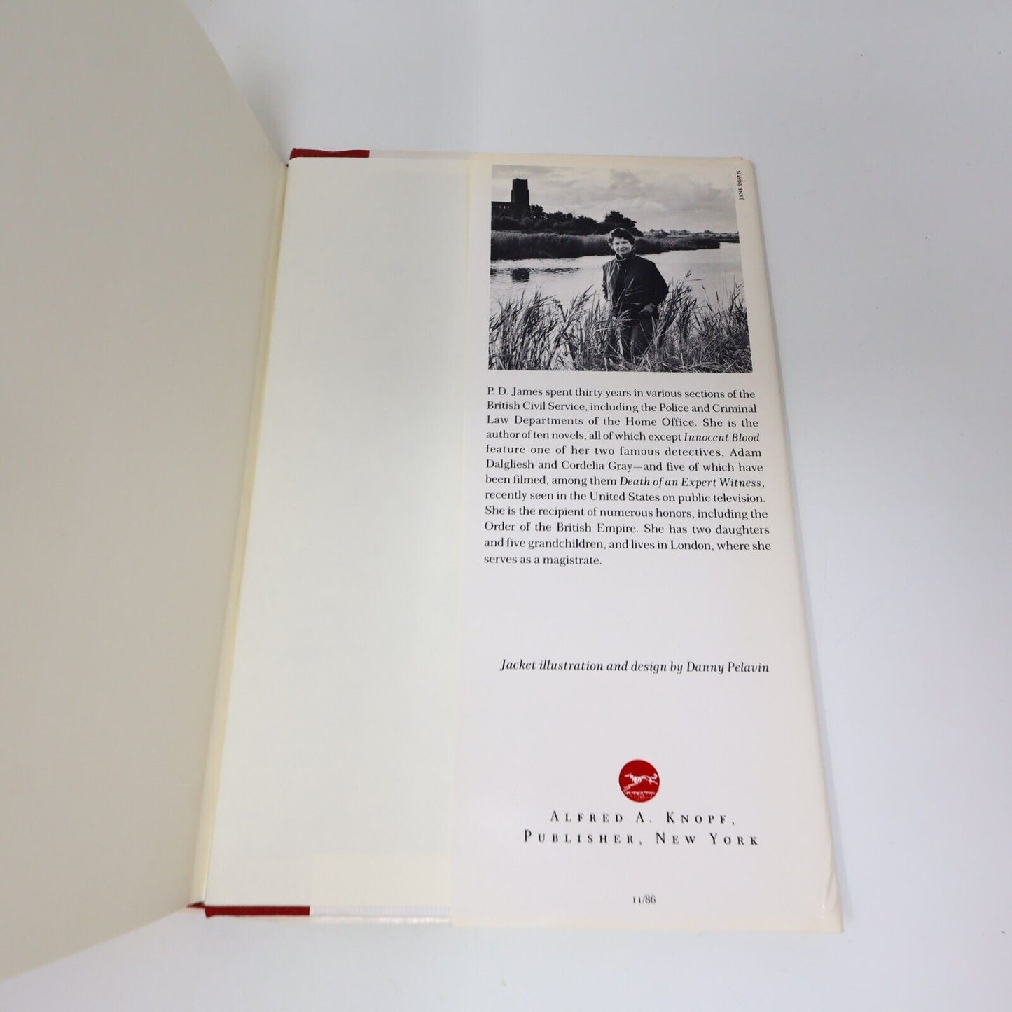 1986 A Taste For Death P. D. James Mystery Thriller Crime Knopf Hardcover Book