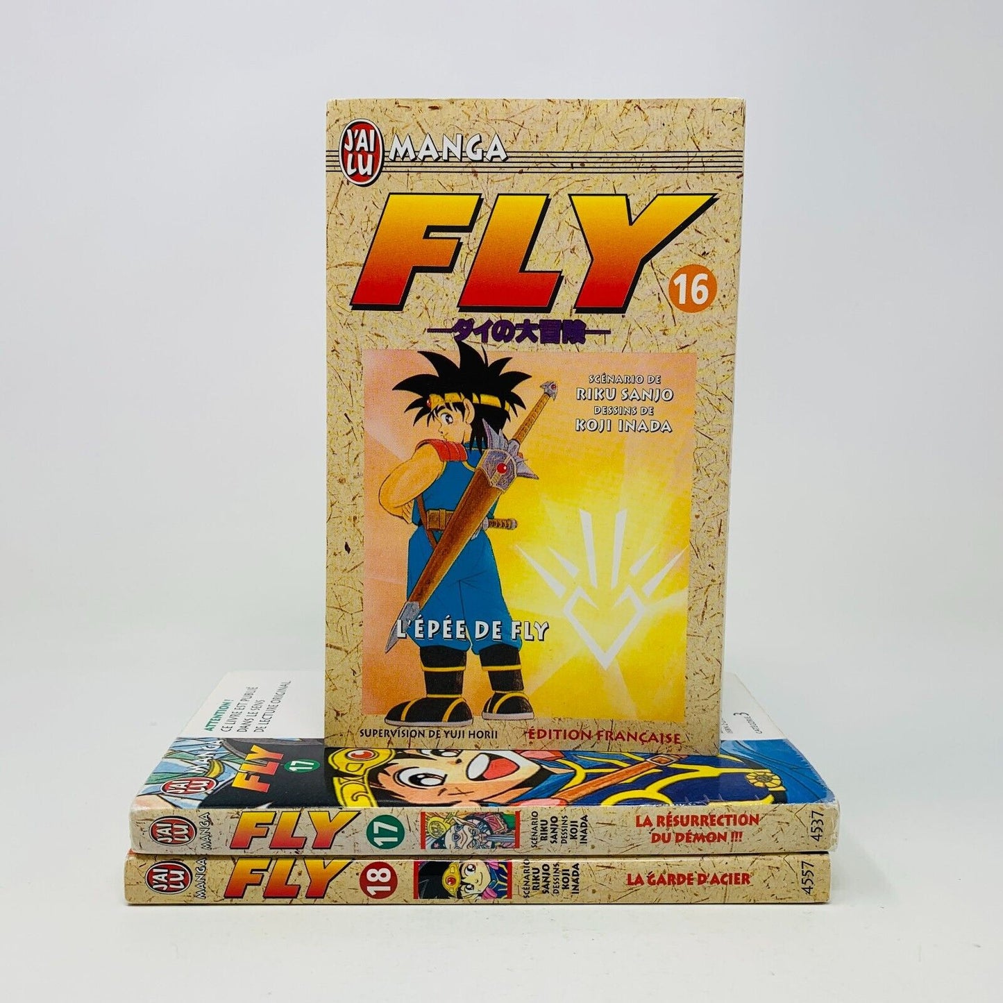 Fly 16-17-18 J'ai Lu Mangas Français Riku Sanjo Koji Inada Dragon Quest Lot de 3