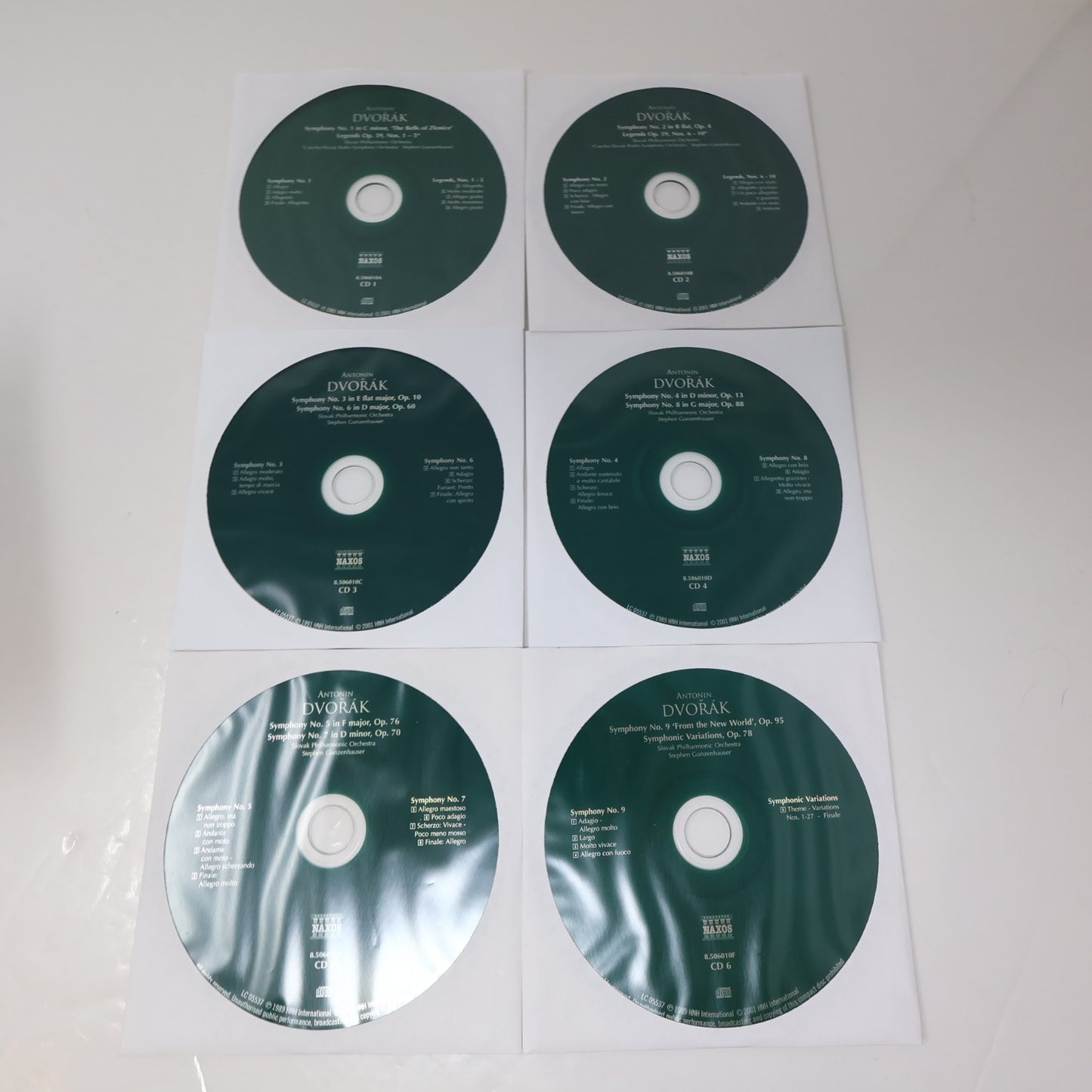 Naxos The Complete Symphonies 5 Box CD Lot Rachmaninov/Dvorak/Tchaikovsky/Arnold