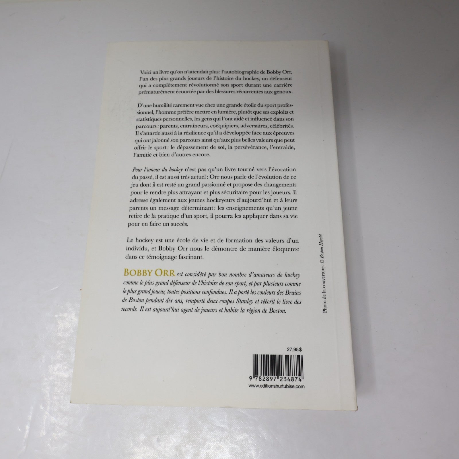 Pour l'Amour du Hockey l'Histoire de Bobby Orr Hurtubise 2014 PB Français French