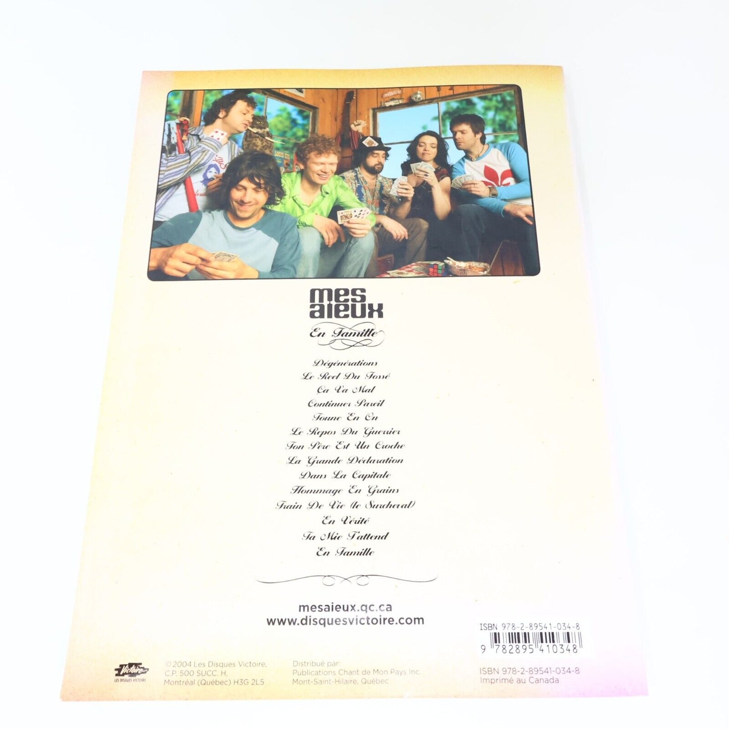 2007 En Famille Les Partitions Musicales de Mes Aïeux Dégénération Songbook PB