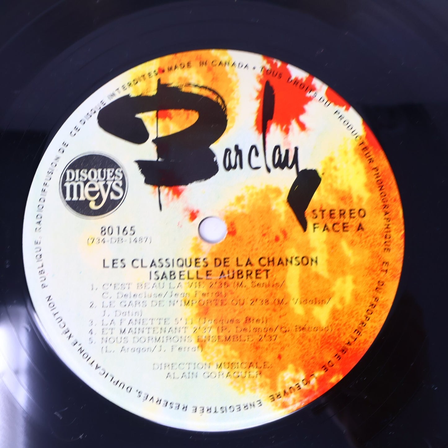Isabelle Aubret Lot 2 Disques LP Éponyme (Rouge)/Classiques De La Chanson Record
