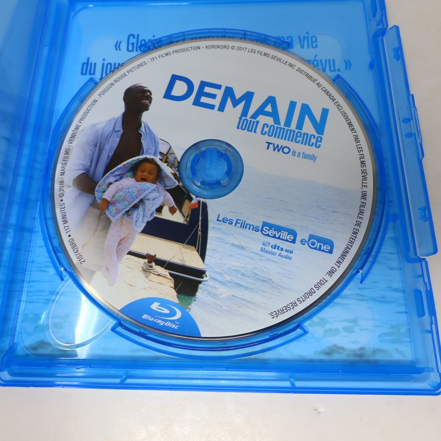 Demain Tout Commence/Two is a Family Blu-ray Omar Sy/Antoine Bertrand/Poésy 16:9
