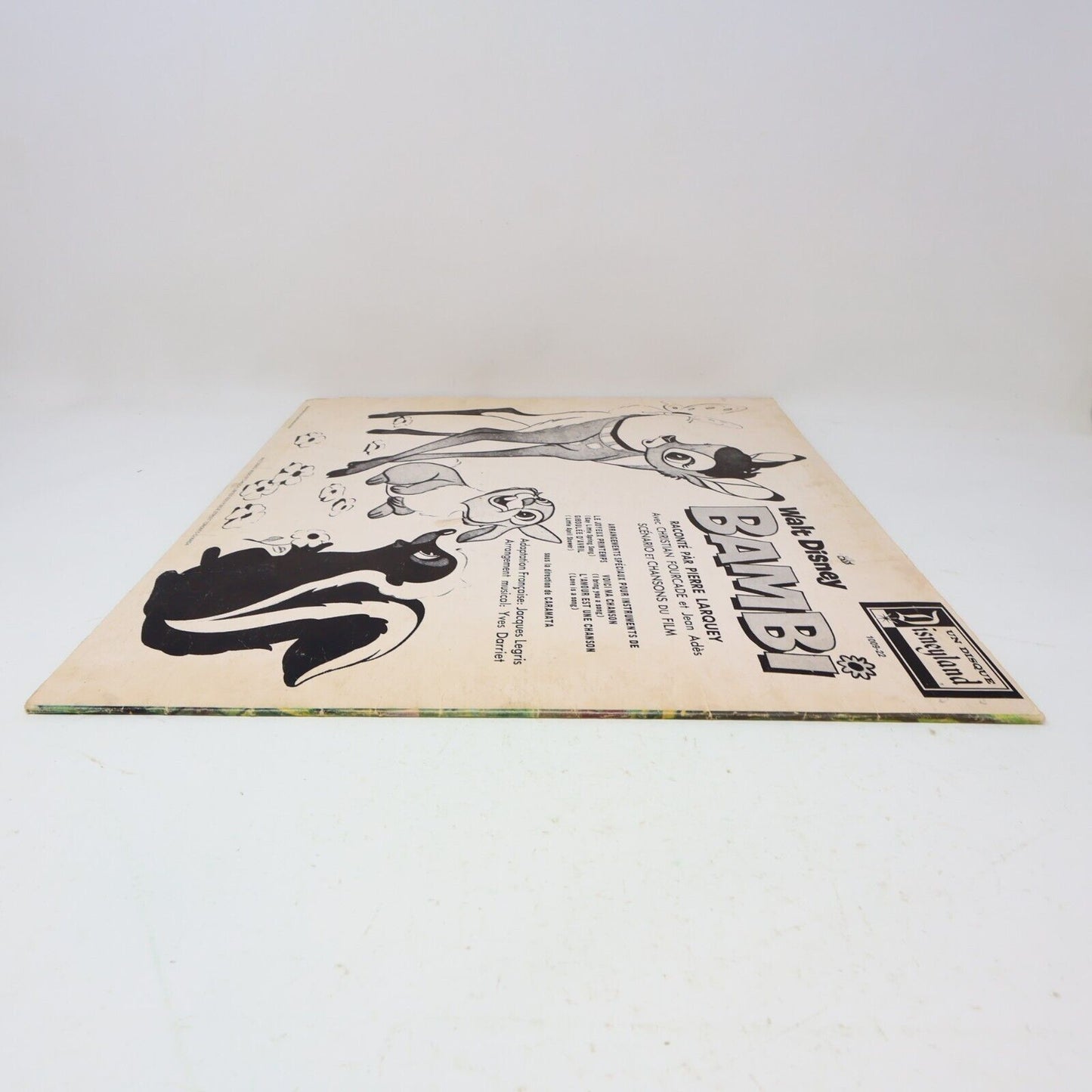 Walt Disney Bambi Raconté par Pierre Larquey LP Disque DF-1009 Français French