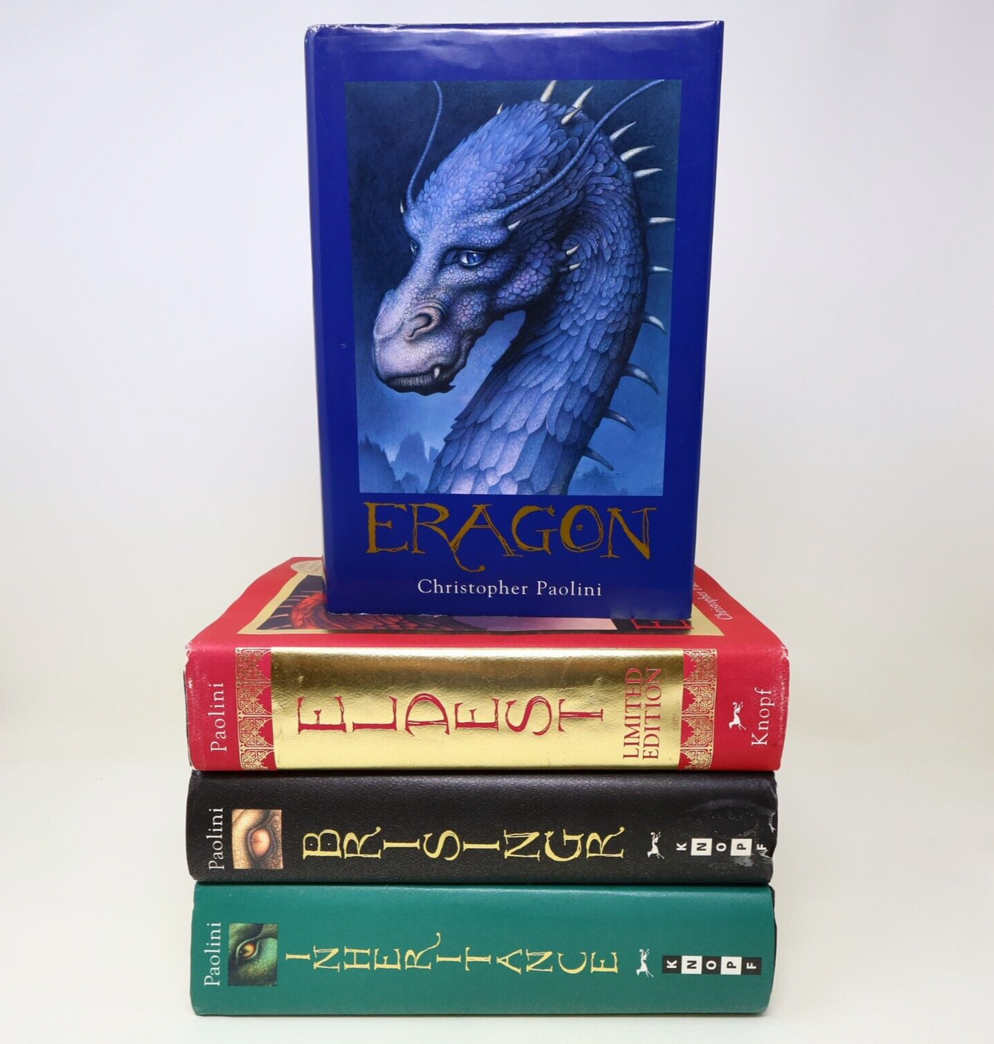Eragon Inheritance #1-4 Lot 4 Books Christopher Paolini Knopf Hardcover 2000s HC