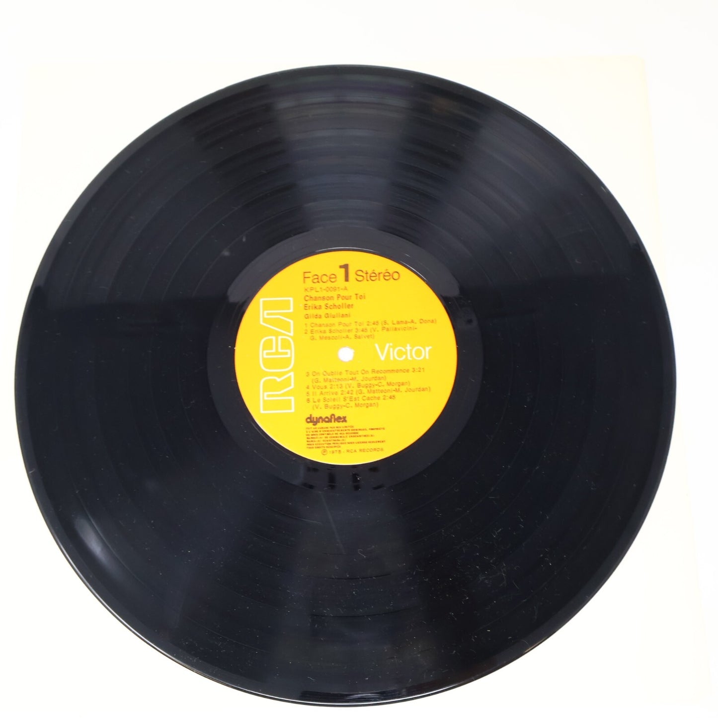 Gilda Giuliani Chanson pour toi Erika Scholler Disque LP 1975 Record KPL1 0091
