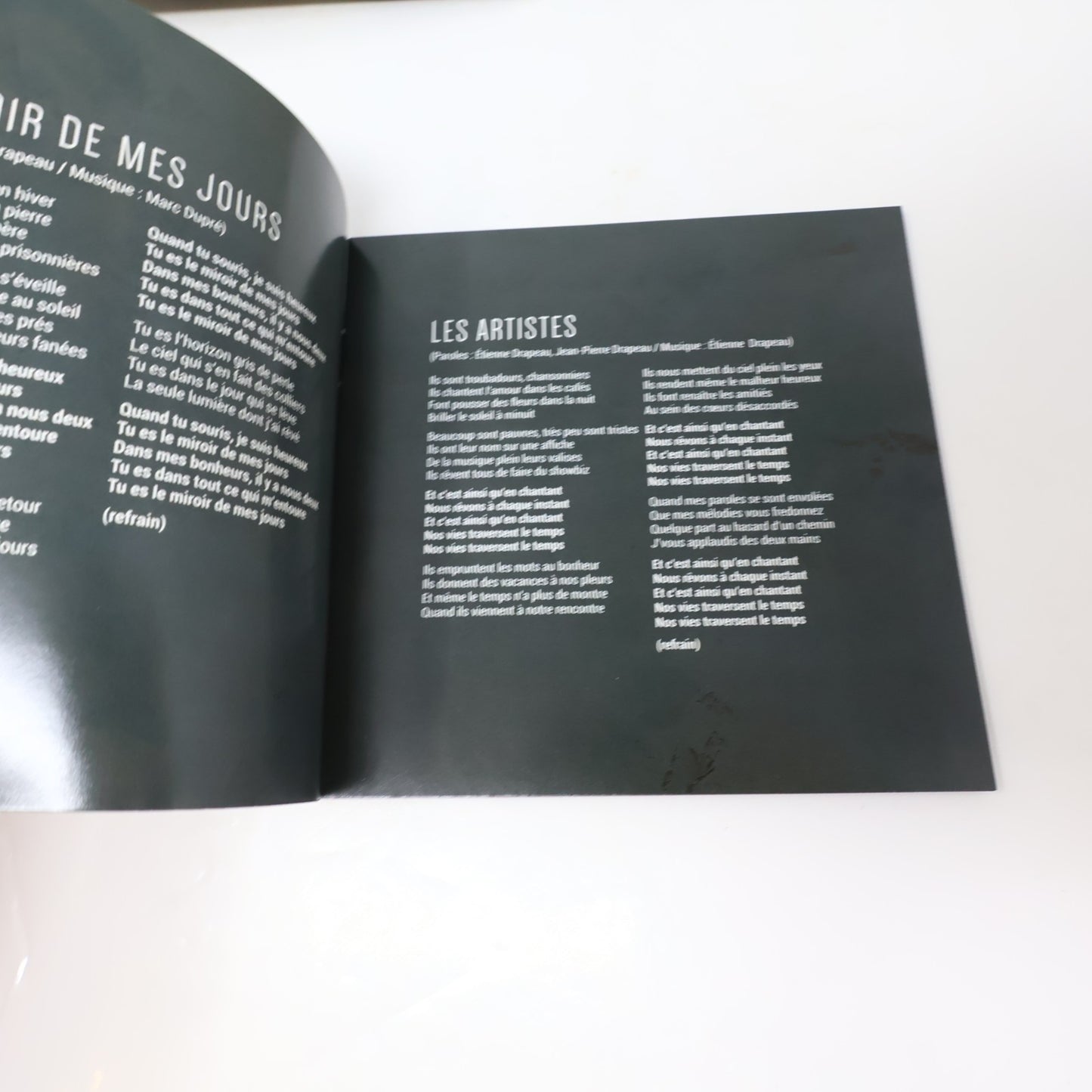 Étienne Drapeau T'Es Toute ma Vie CD 2014 Le Miroir De Mes Jours/Les Artistes