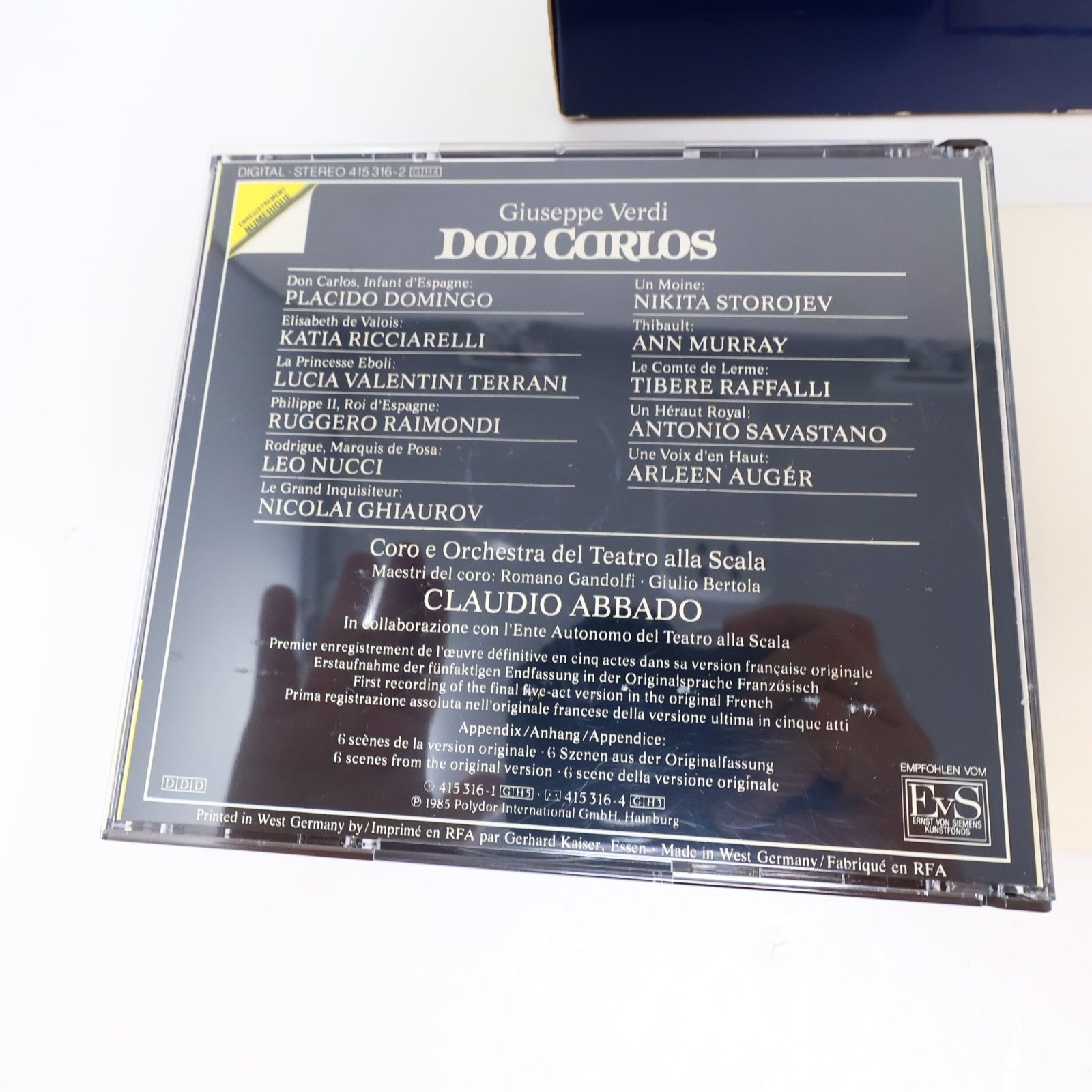 Giuseppe Verdi 9 CDs Lot Rigoletto/Don Carlos/Requiem/Un Ballo in Maschera