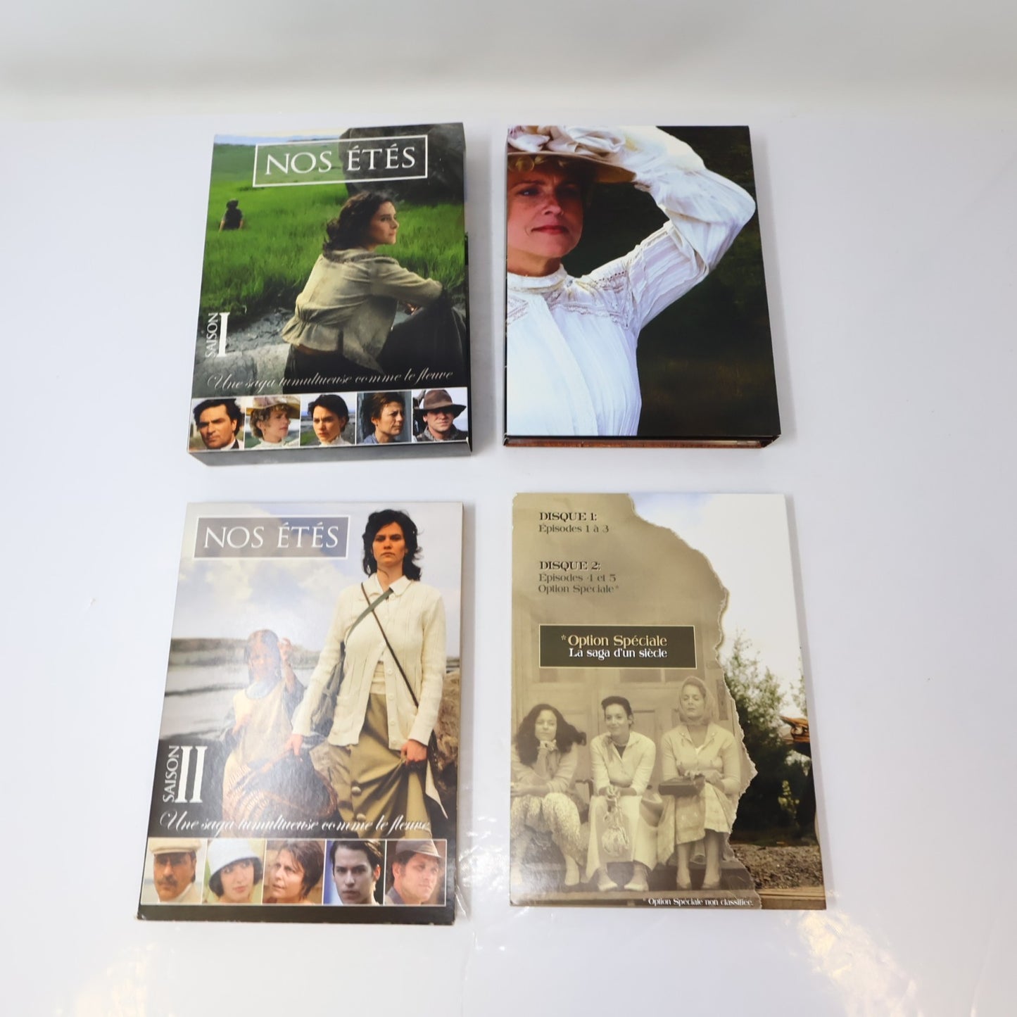 Nos Étés Saison #1-2-3-4 Lot 4 DVD Série Complète Patrick Labbé/Fanny Mallette