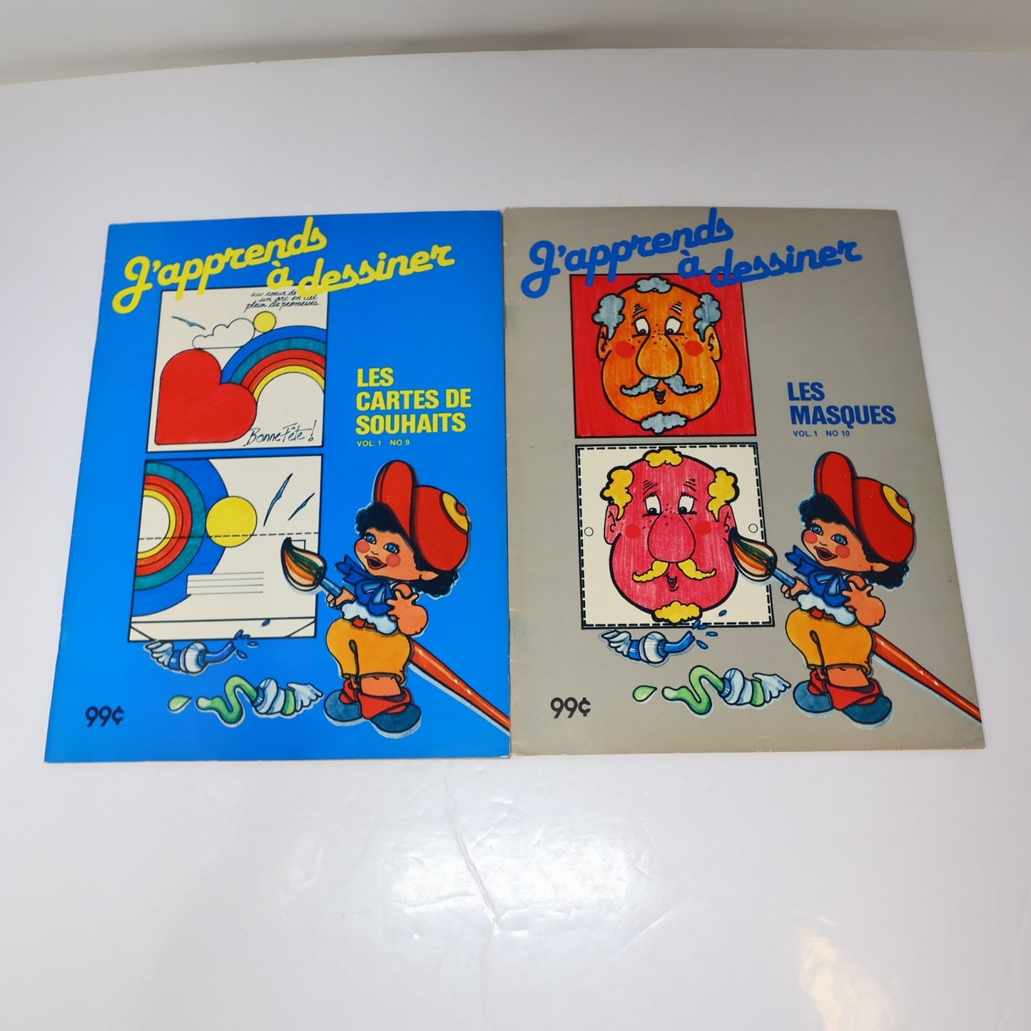 J'Apprends à Dessiner #1-10 Lot 10 Livres à Colorier Québec Agenda Complète 1984