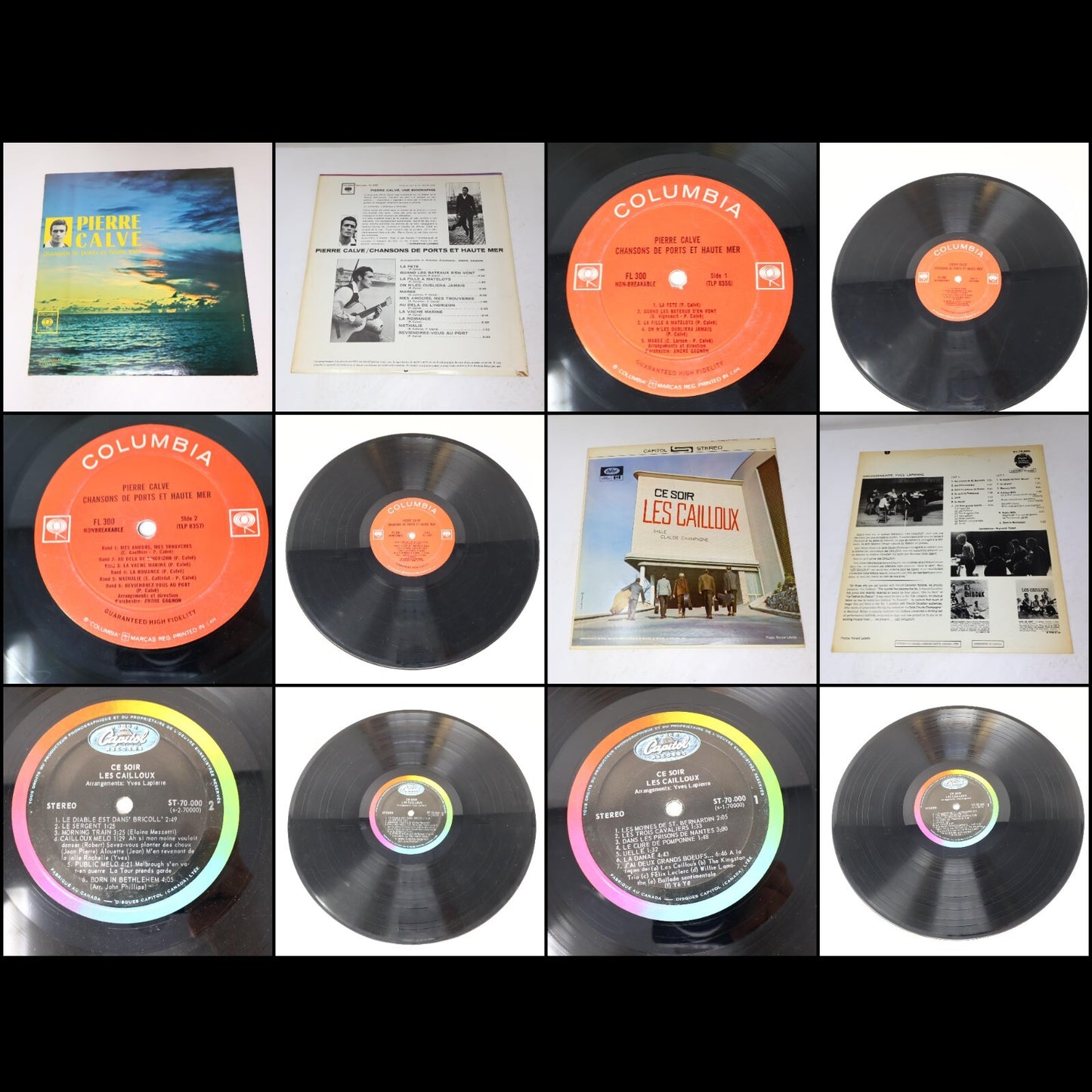 Pop Québécois 1960-70-80s Lot 20 Disques LP Thibeault/Baillargeon/Brault/Toupin