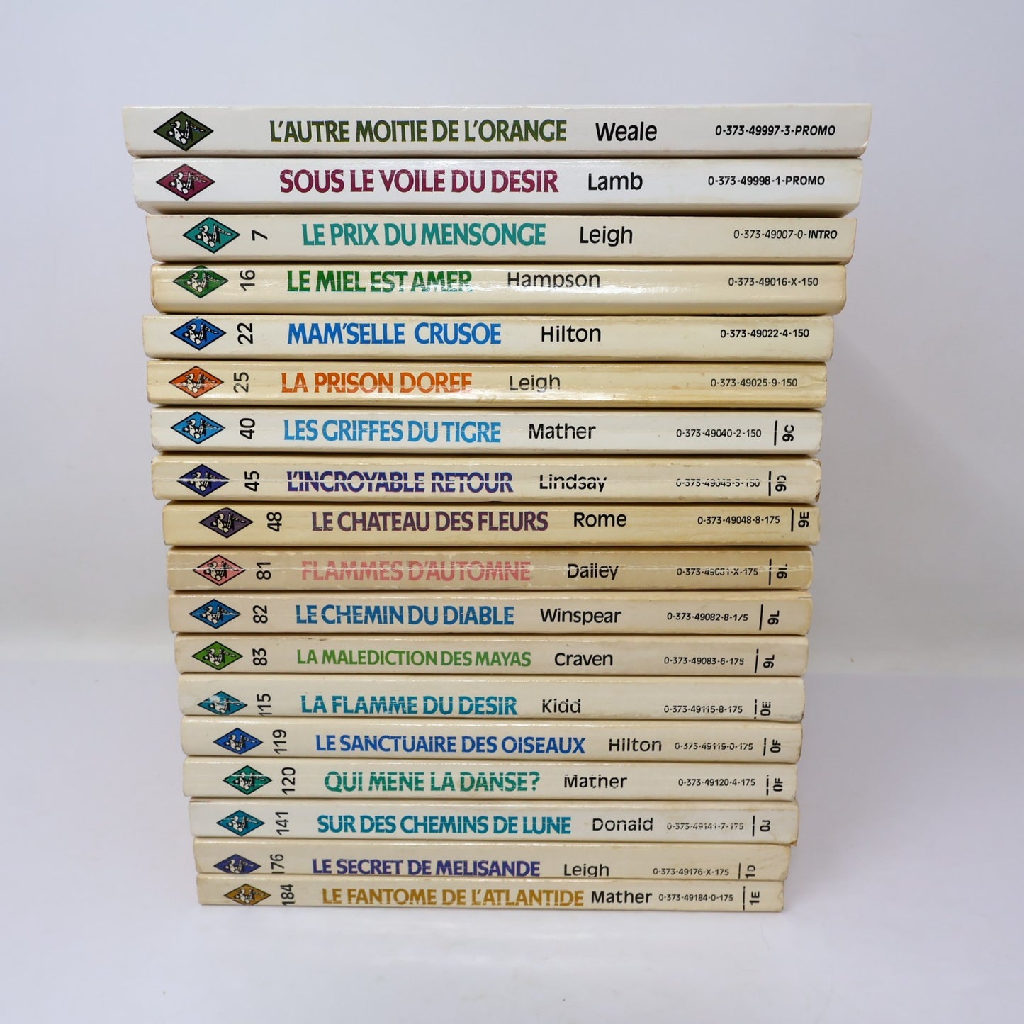 Collection Harlequin Lot 18 Livres Français/French Romance Paperback Books 1980s
