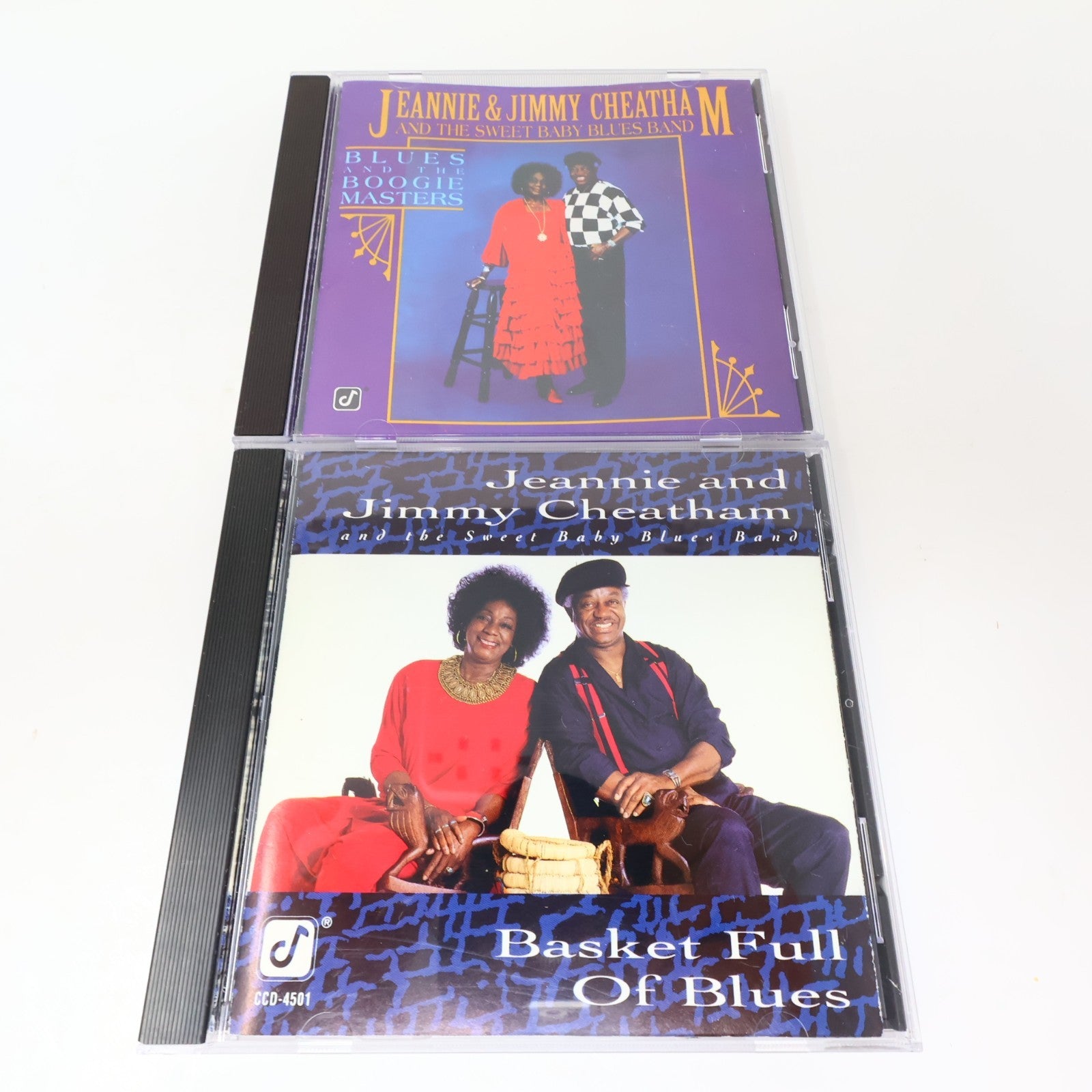 Jeannie & Jimmy Cheatham 2 CDs Lot Blues & Boogie Masters/Basket Full of Blues