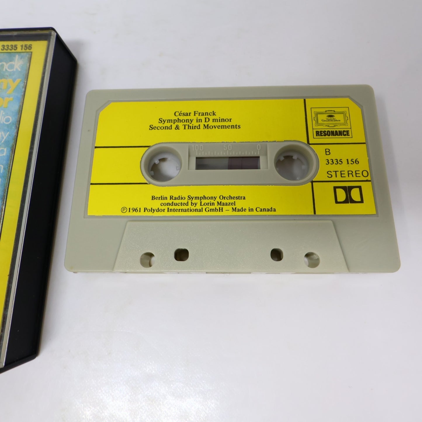César Franck 2 Cassette Lot Symphony In D Minor/Violin Sonata Maazel/Prokofiev