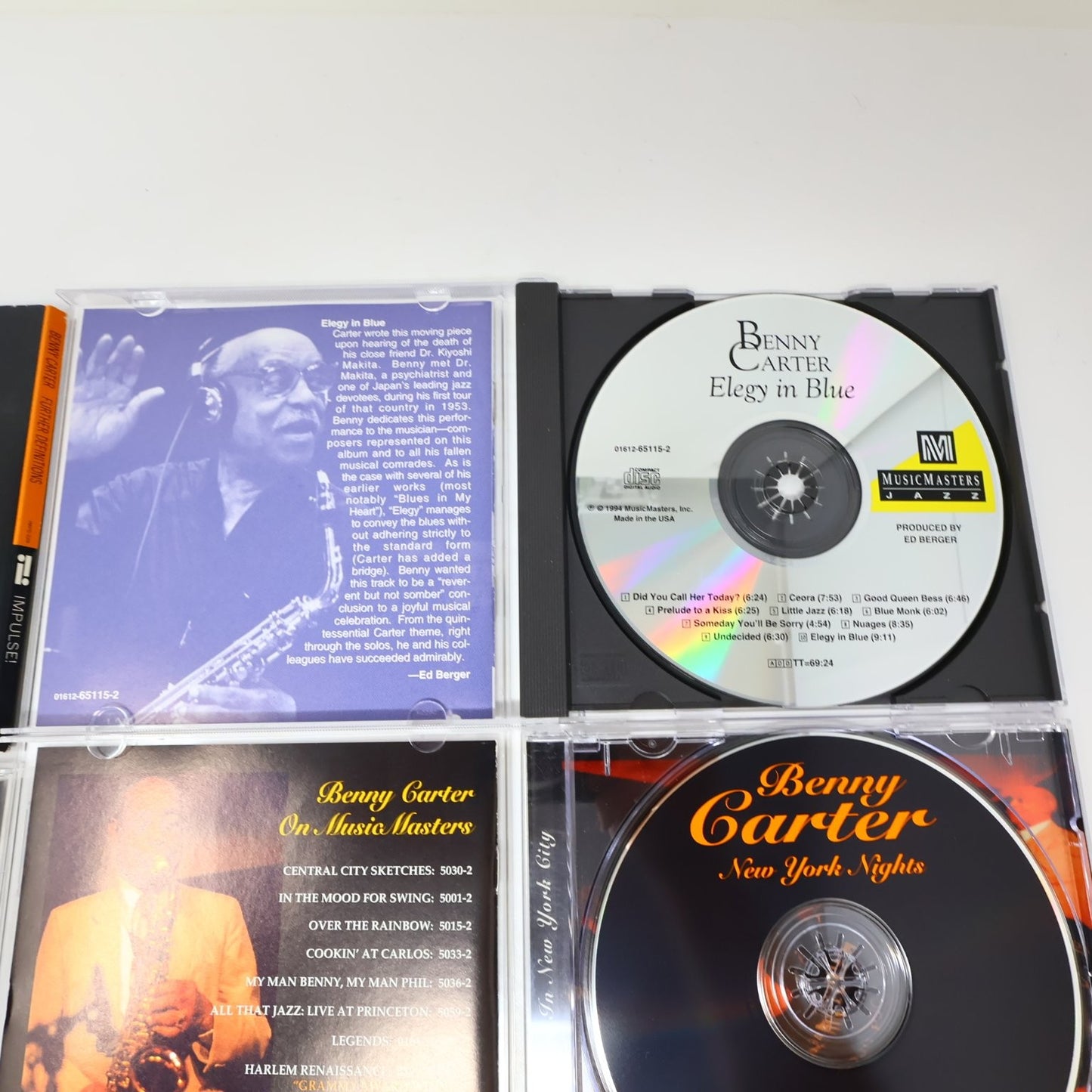 Benny Carter 6 CD Lot Further Definitions/Songbook 1-2/New York Nights Jazz