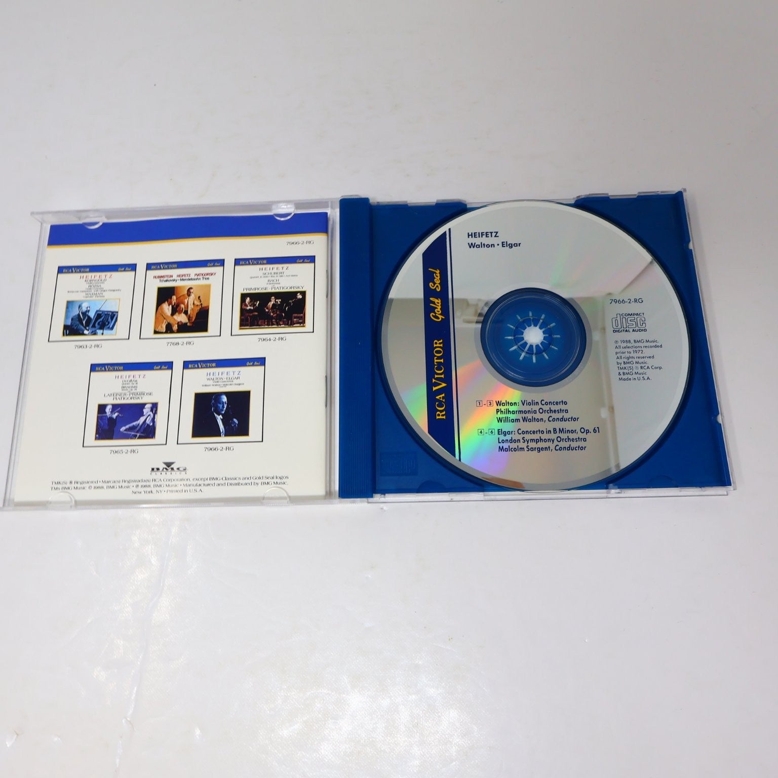 Walton Violin 3 CD Lot Violin/Viola Concertos/Symphony #1 Nigel Kennedy Prévin