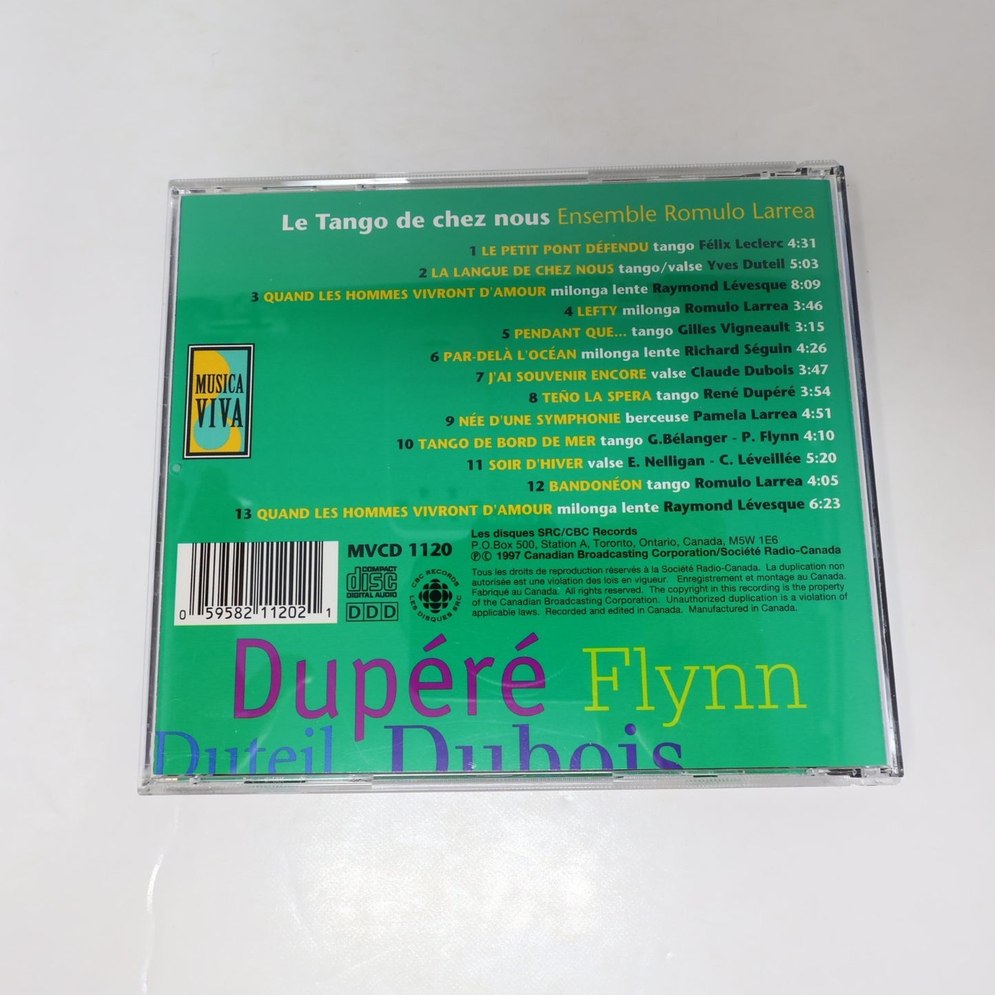 Ensemble Romulo Larrea CD Le Tango De Chez Nous Par-Delà l'Océan/Bandonéon 1997