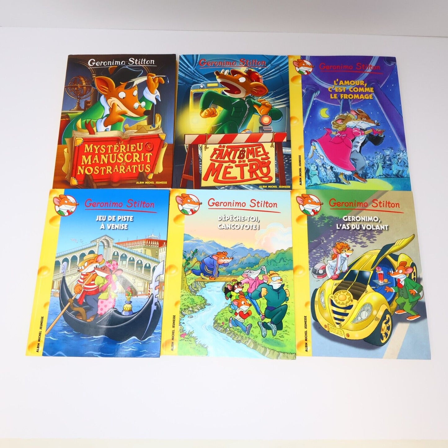 Lot 12 Livres Geronimo Stilton Albin Michel Français French Enfants Paperback PB