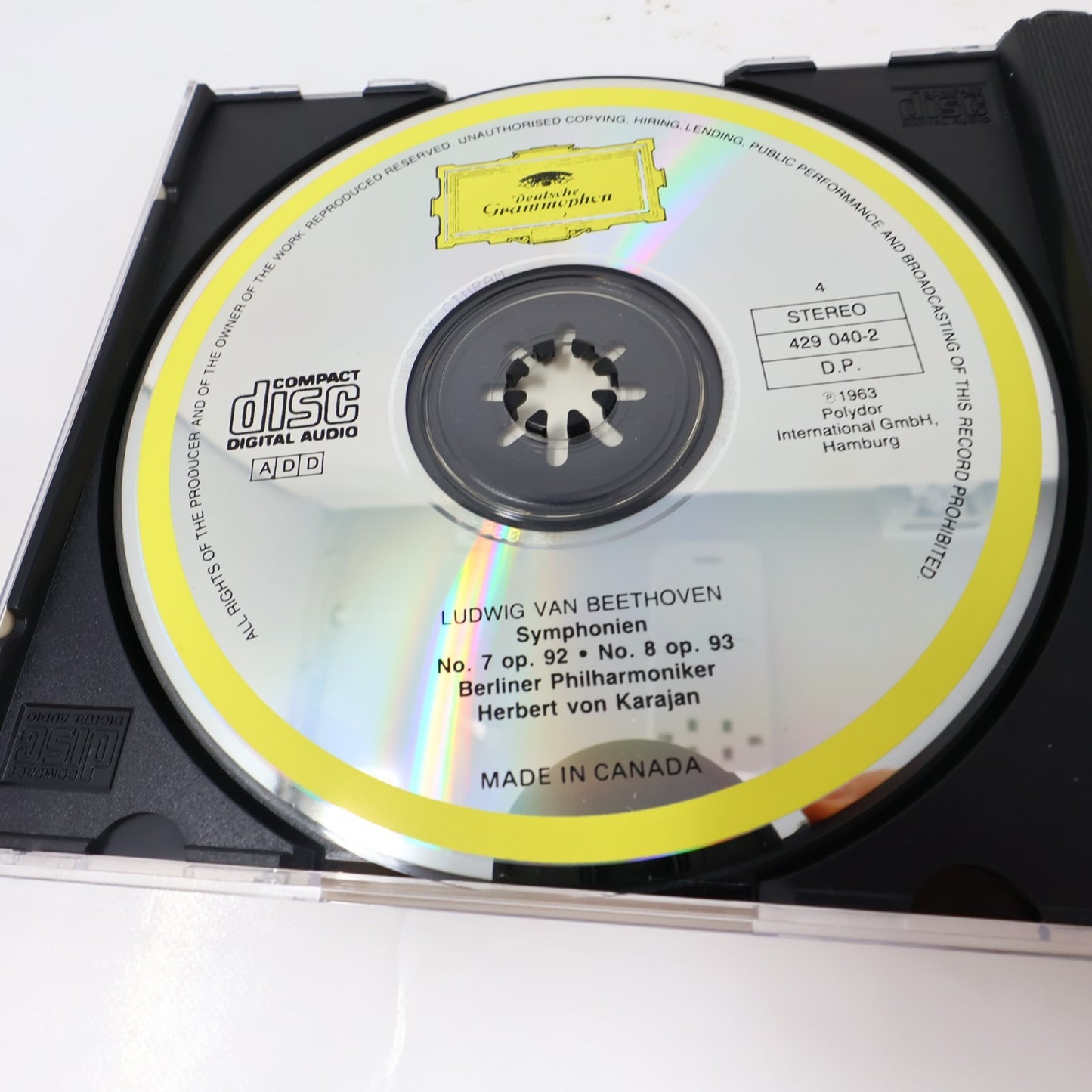 Beethoven Karajan #1-2 Symphonies 1-9 Lot 2 CD Boxset Deutshe Grammophon Tested