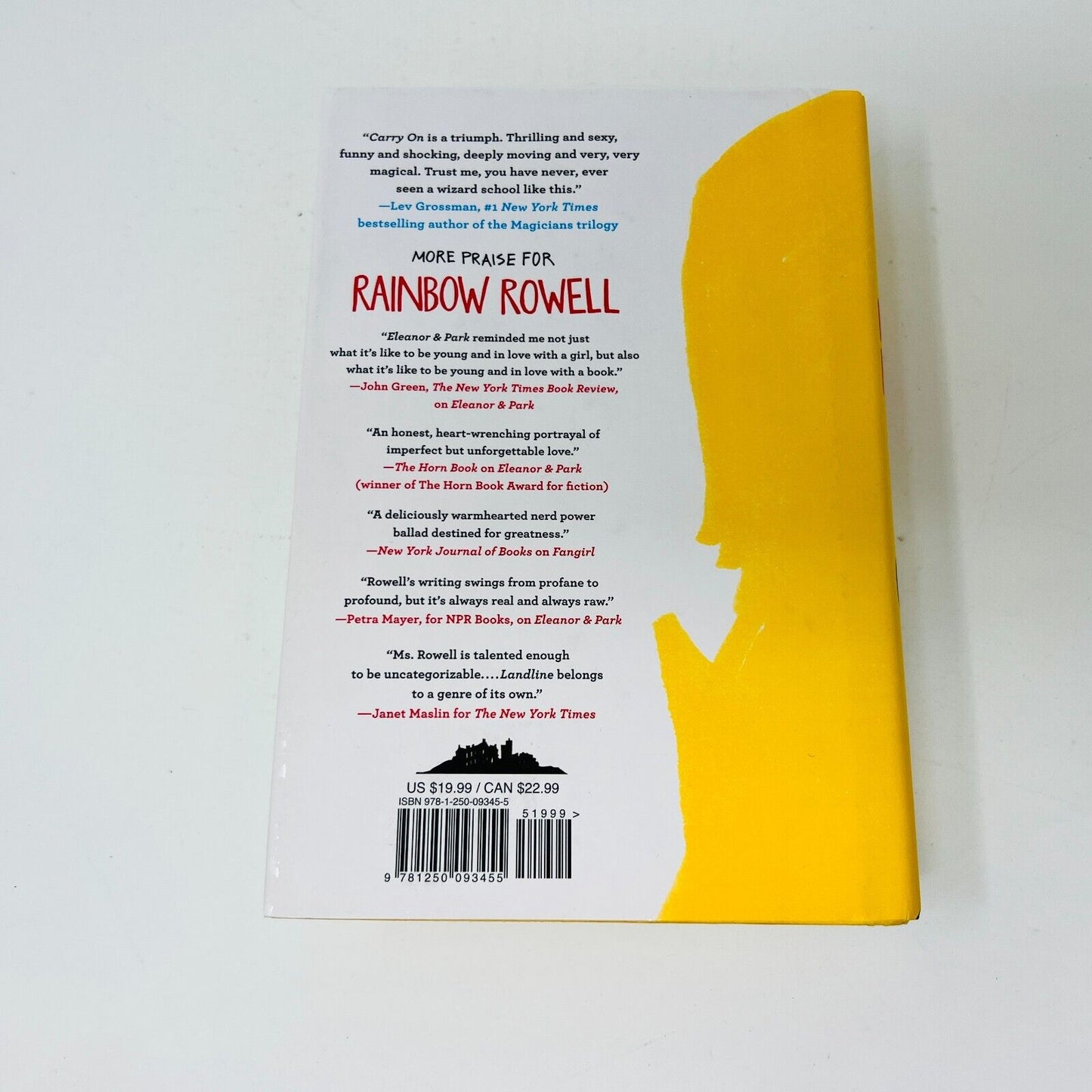 2015 Carry On by Rainbow Rowell Signed First Edition/Print Hardcover Dust Jacket