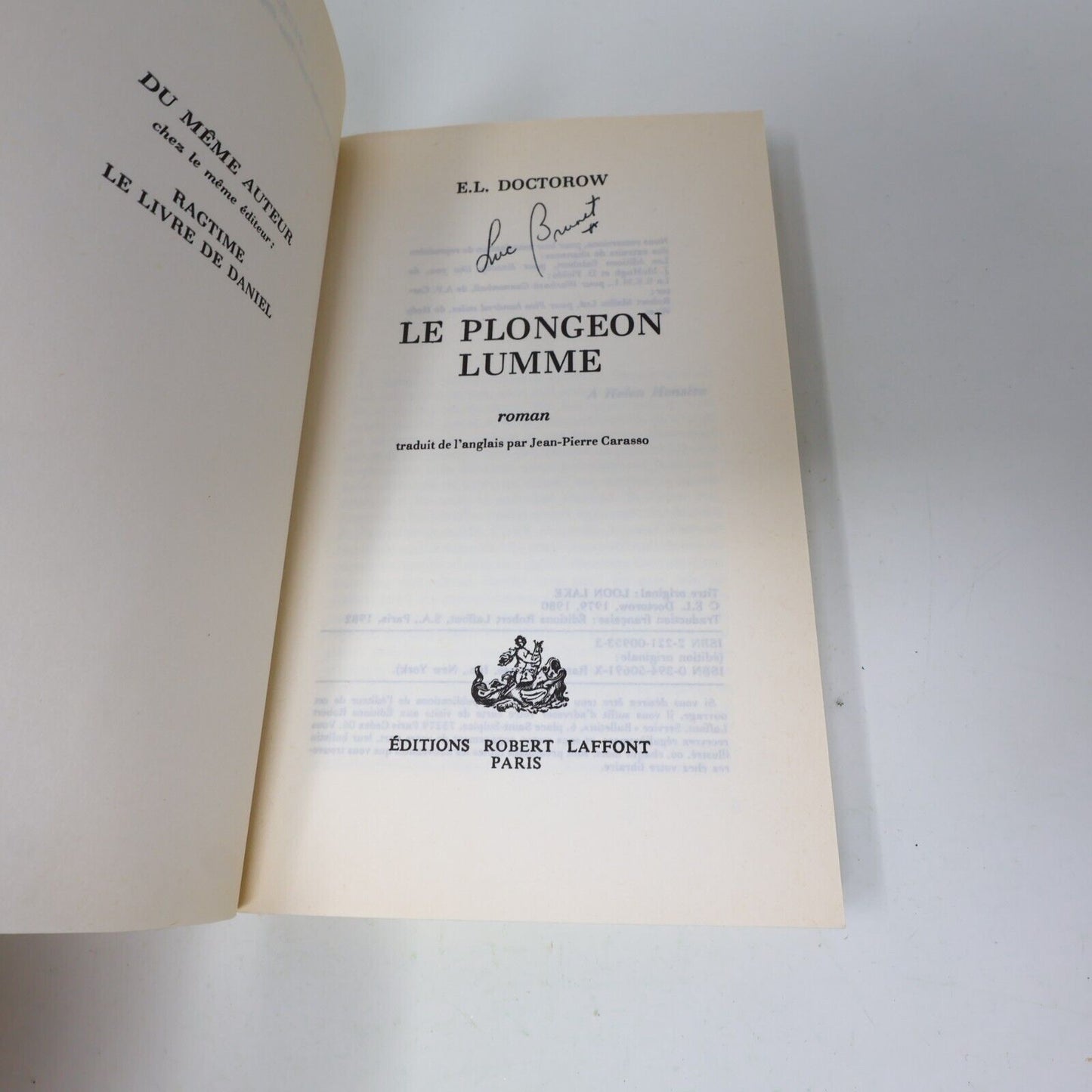Lot 2 Edgar-Lawrence Doctorow Le Plongeon Lumme Le Livre de Daniel Français 80s