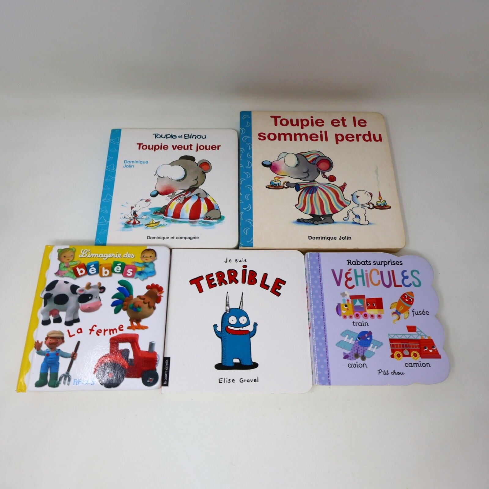 Lot 8 Livres Jeunes Enfants Cartonnés P'tit Garçon L'Imagerie Toupie Français HC