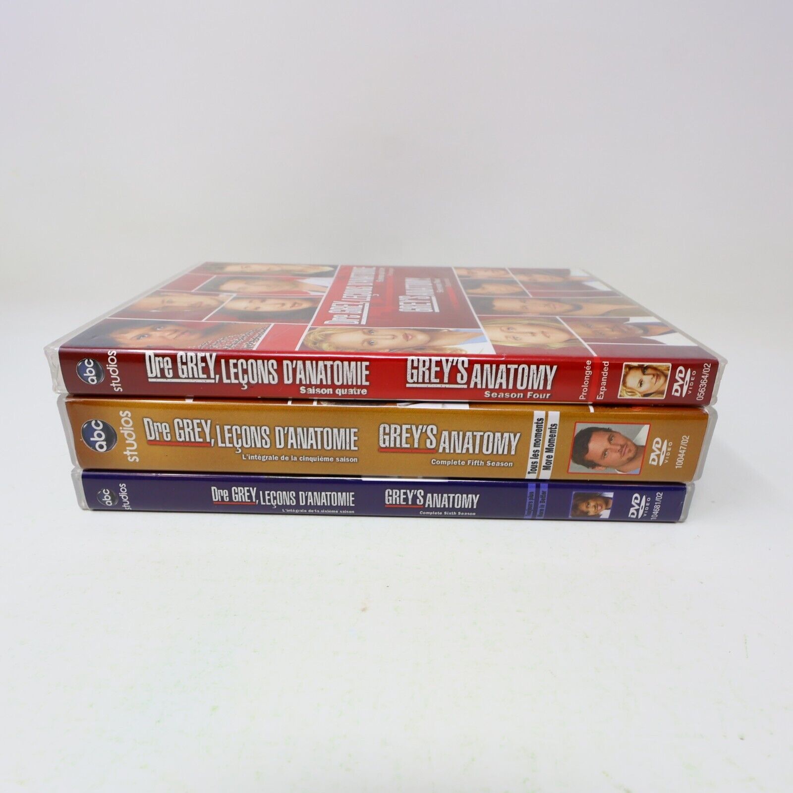 Dre Grey Leçons d'Anatomie/Grey's Anatomy Saisons #4-5-6 DVD Testés Lot Region 1