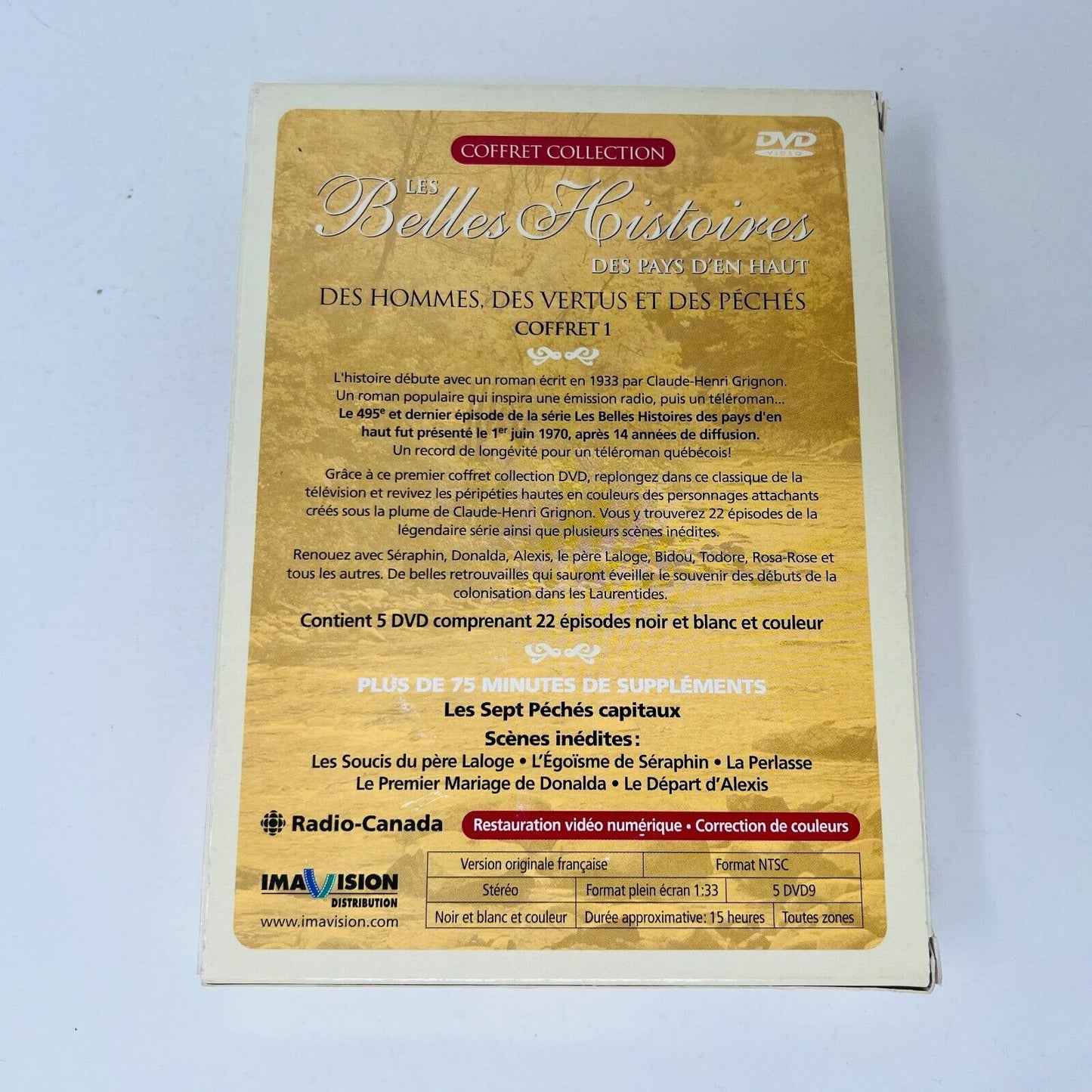 Les Belles Histoires des Pays d'en Haut Coffret 1 DVD Testé Séraphin Donalda