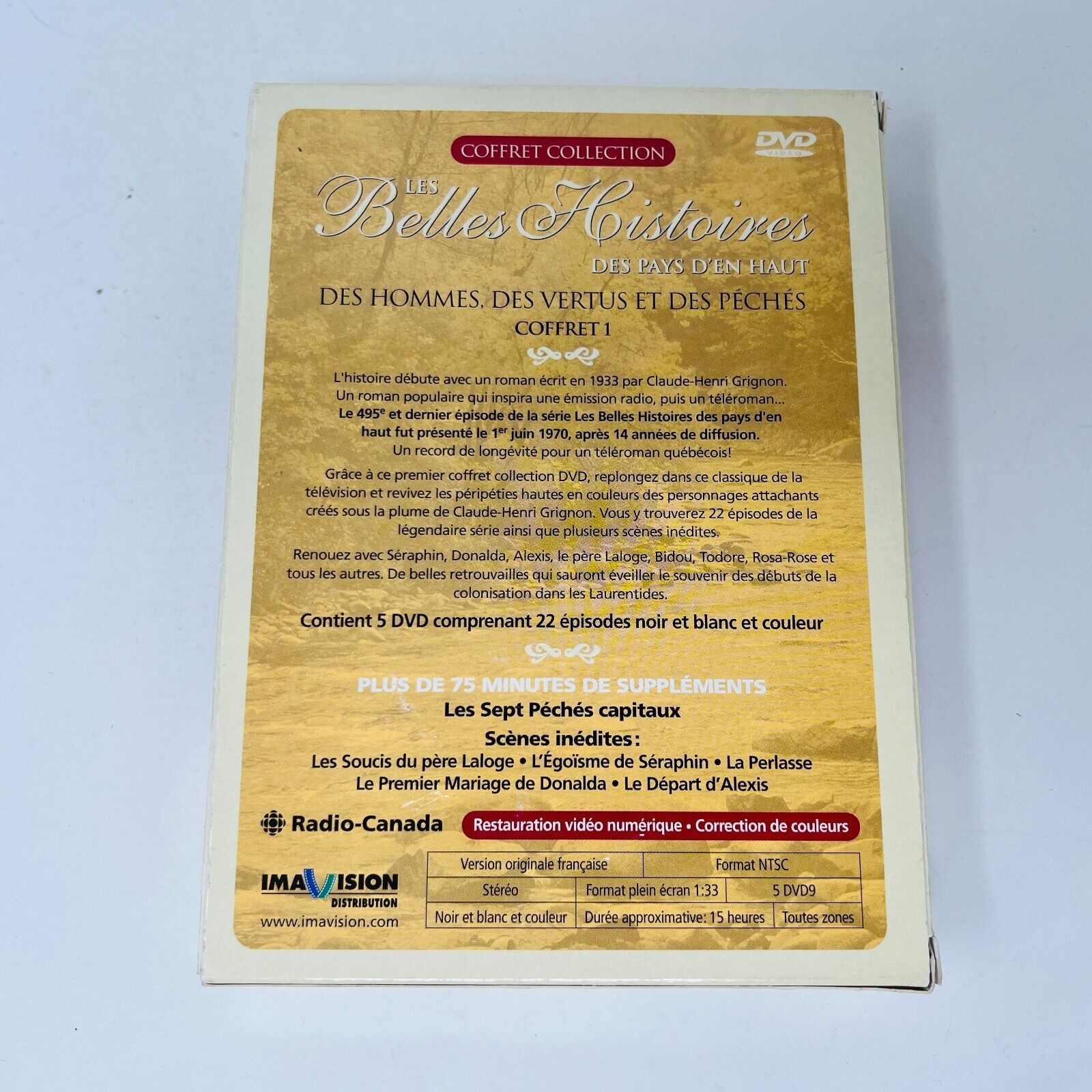 Les Belles Histoires des Pays d'en Haut Coffret 1 DVD Testé Séraphin Donalda