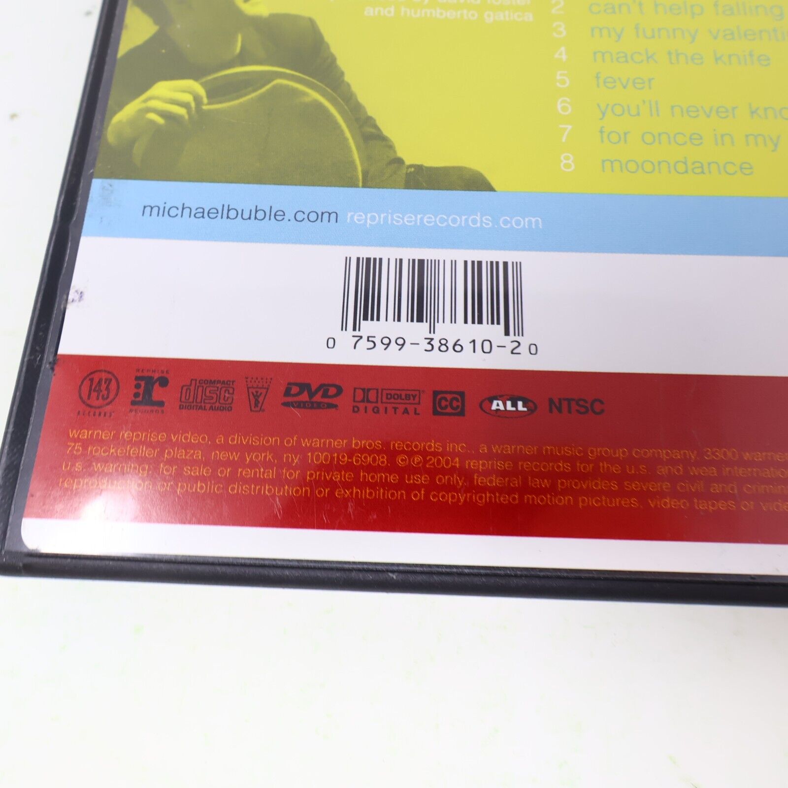 Michael Bublé Come Fly With Me DVD NTSC & CD Tested 2004 Warner/Reprise Music