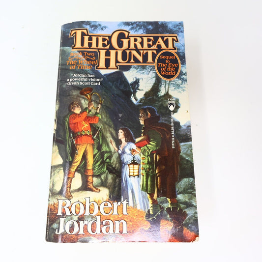 1991 The Great Hunt The Wheel of Time #2 by Robert Jordan 1st Print Paperback PB