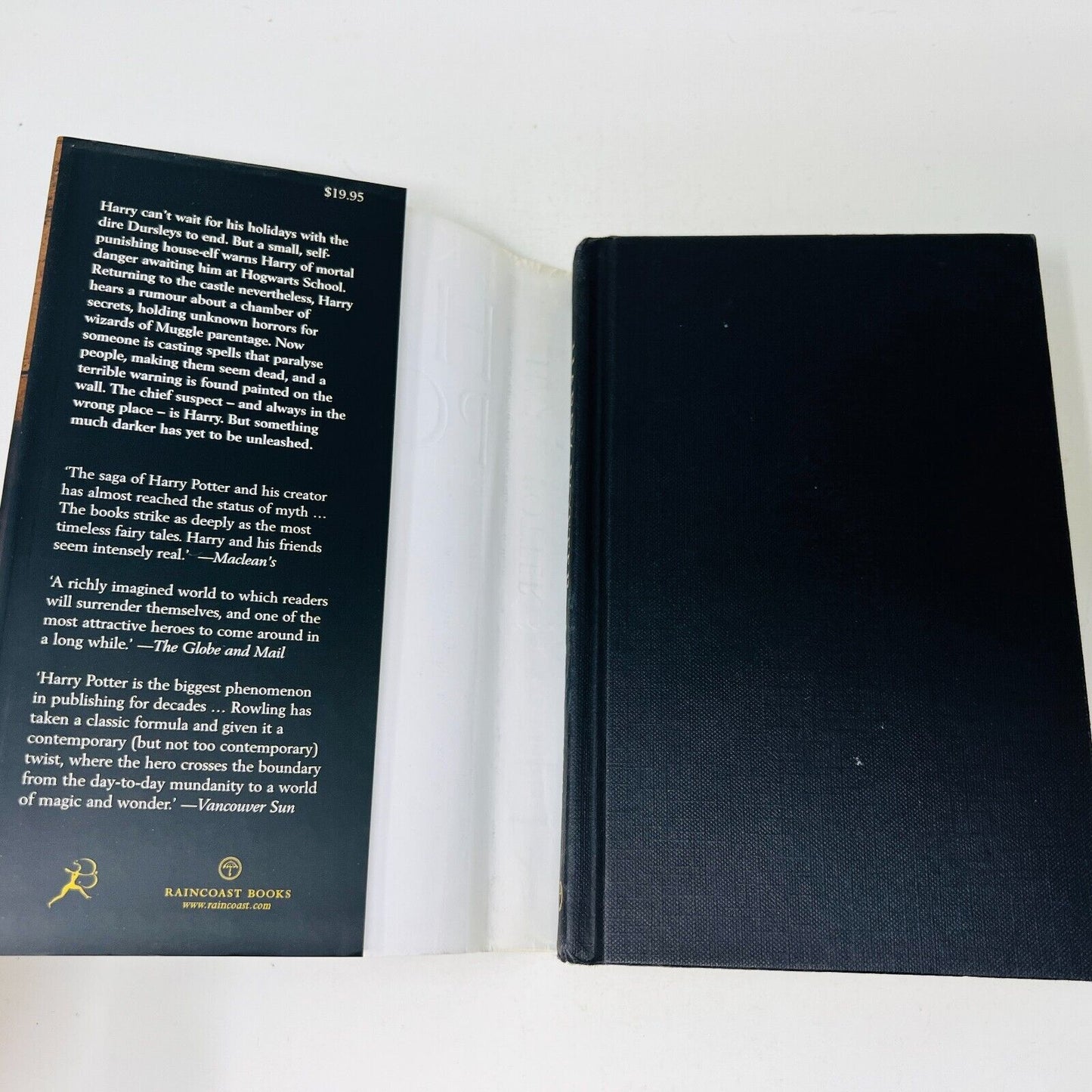 Harry Potter and the Chamber of Secrets Rowling Raincoast Black Cover 1st Print