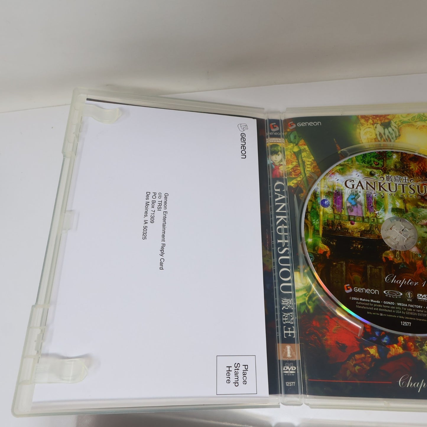 Gankutsuou The Count of Monte Cristo DVD Limited Edition Collector's Box NTSC