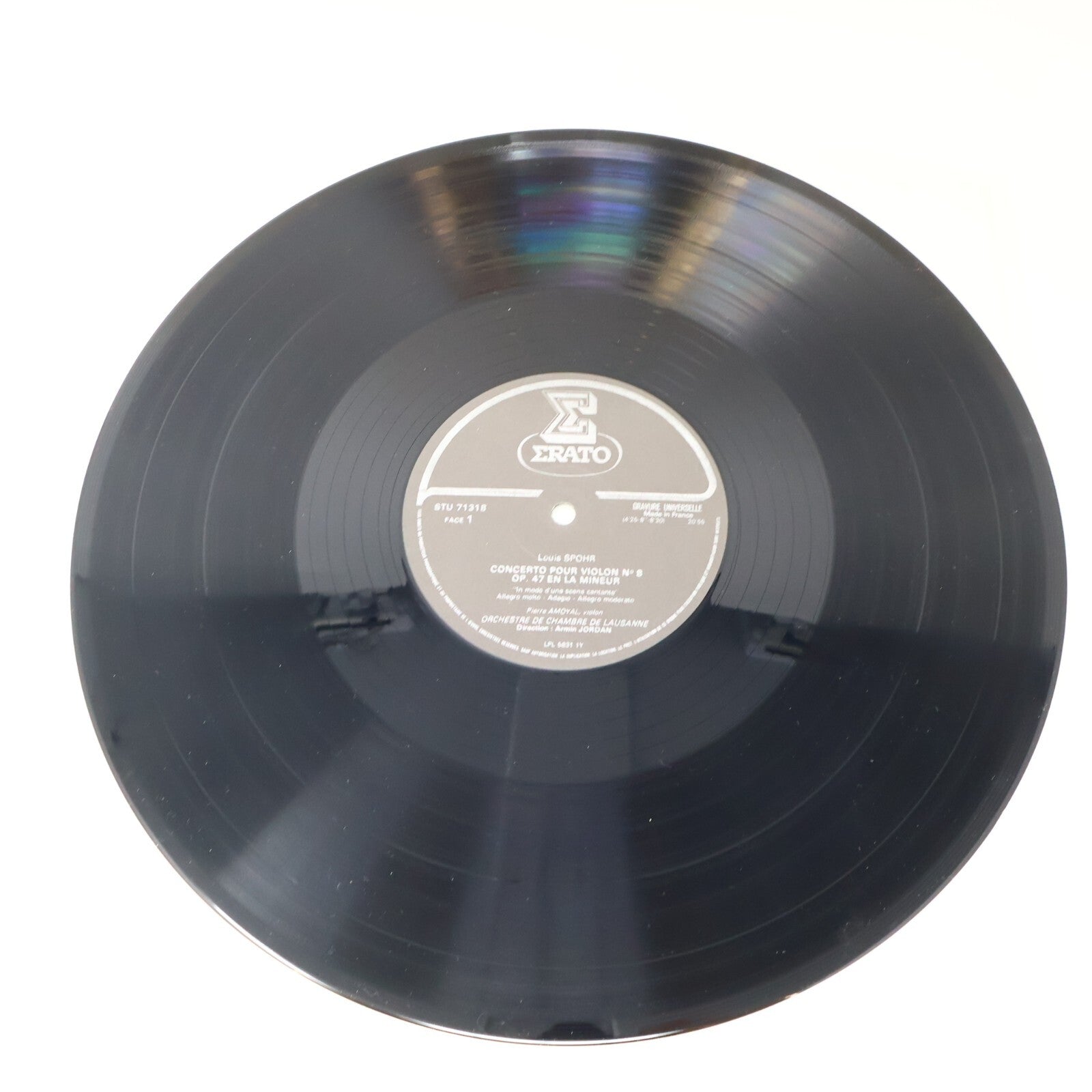 Spohr Pierre Amoyal Marielle Nordmann Concerto Violon Harpe #8 Record STU 71318