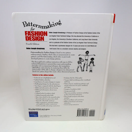 2006 Patternmaking For Fashion Design by Helen Joseph Armstrong Hardcover HC