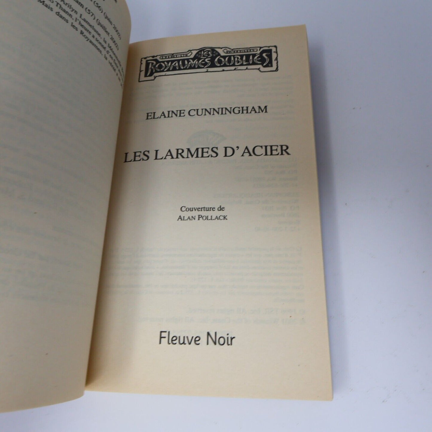 2002 Royaumes Oubliés #55 Les Larmes d'Acier Le Chant de l'Épée Forgotten Realms